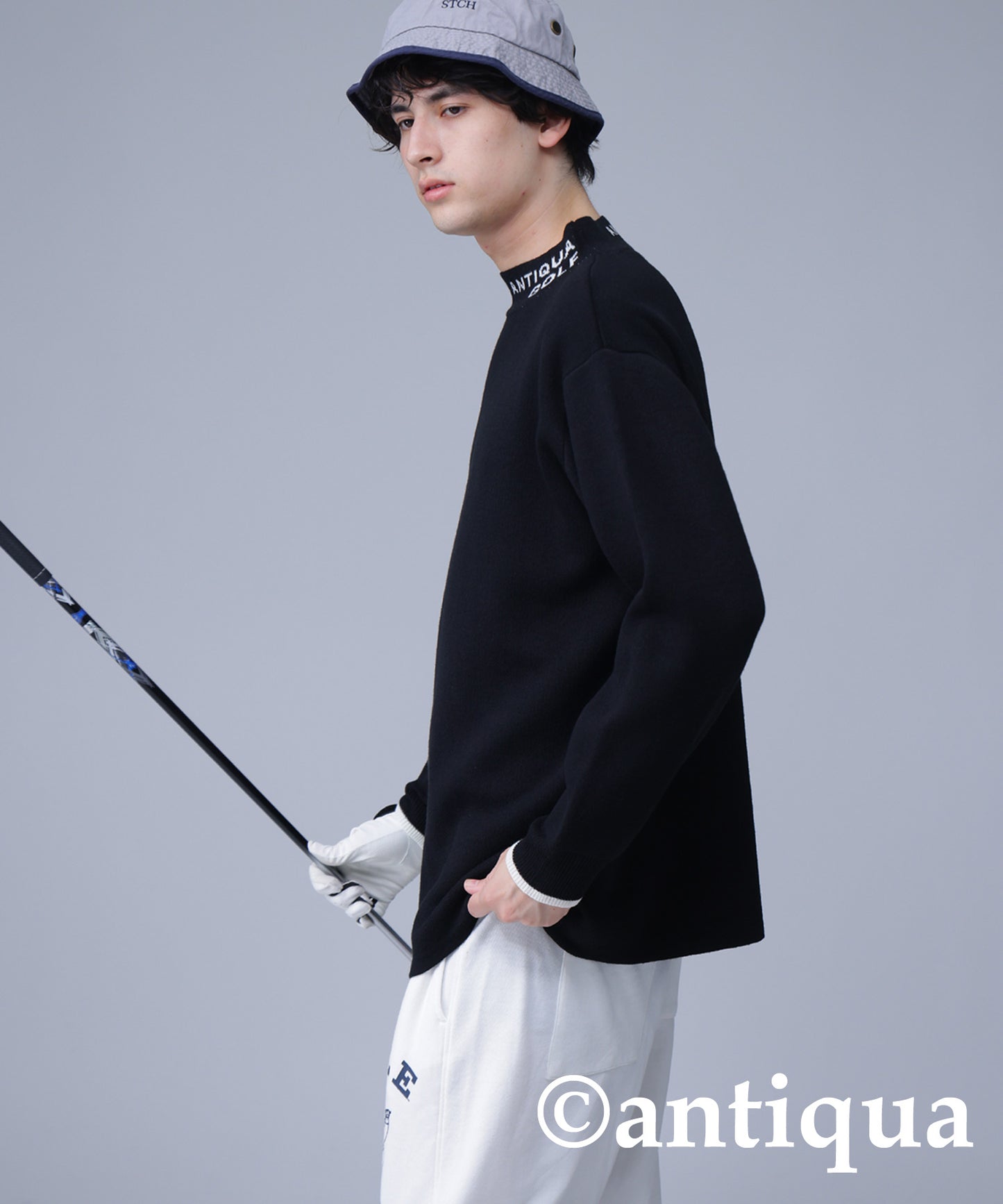 ANTIQUA GOLF High Neck Knit Tops Men's