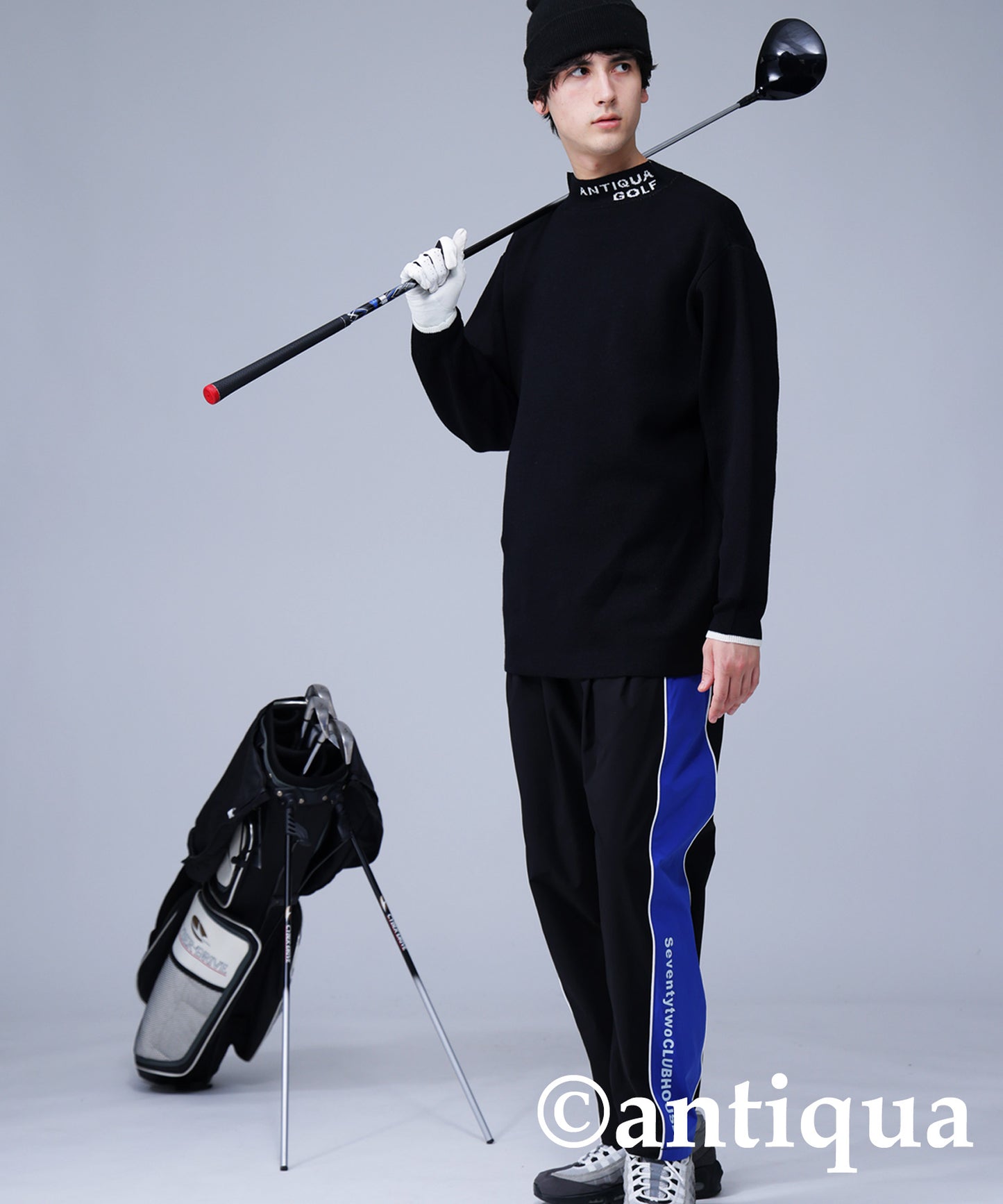 ANTIQUA GOLF High Neck Knit Tops Men's