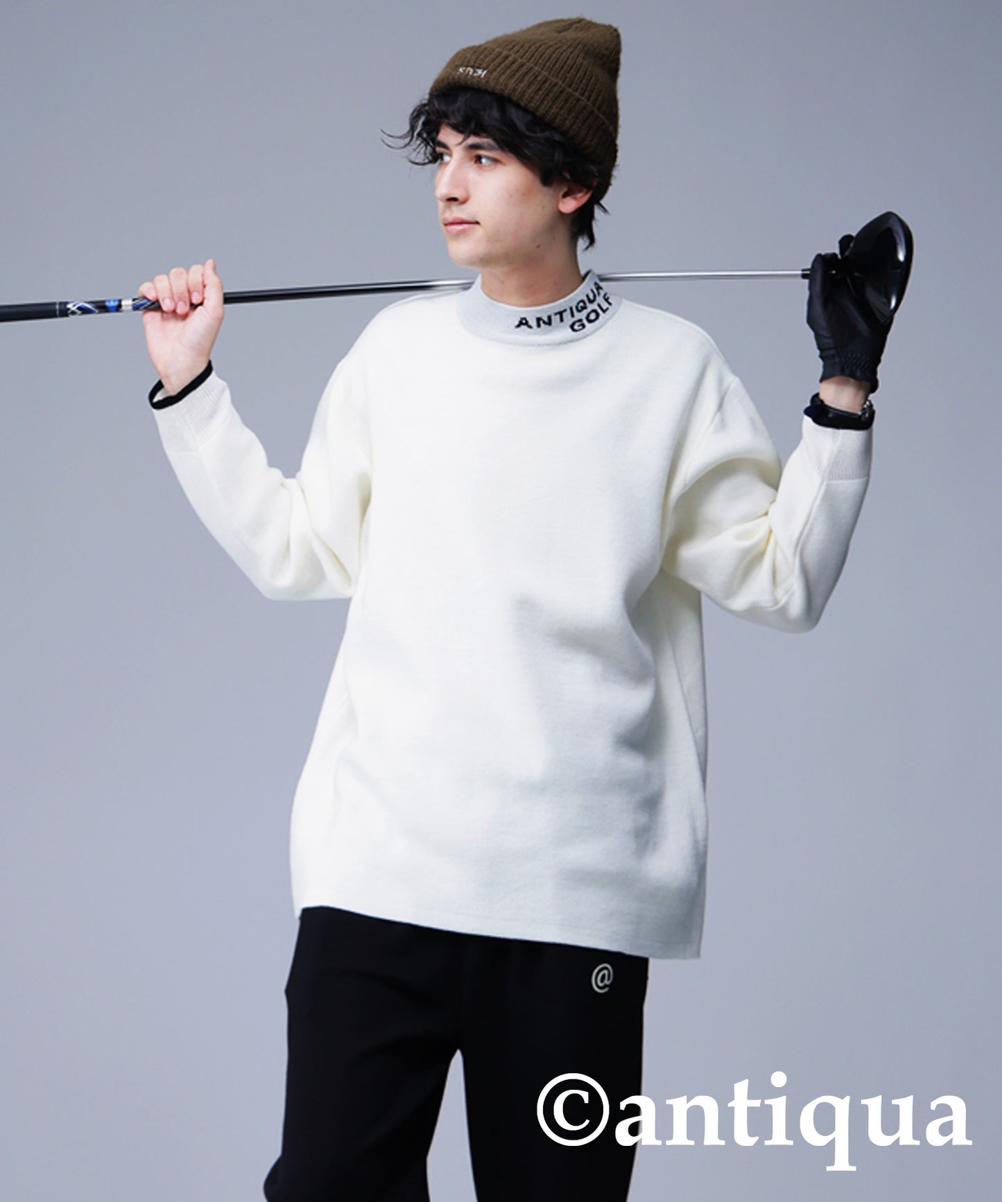 ANTIQUA GOLF High Neck Knit Tops Men's