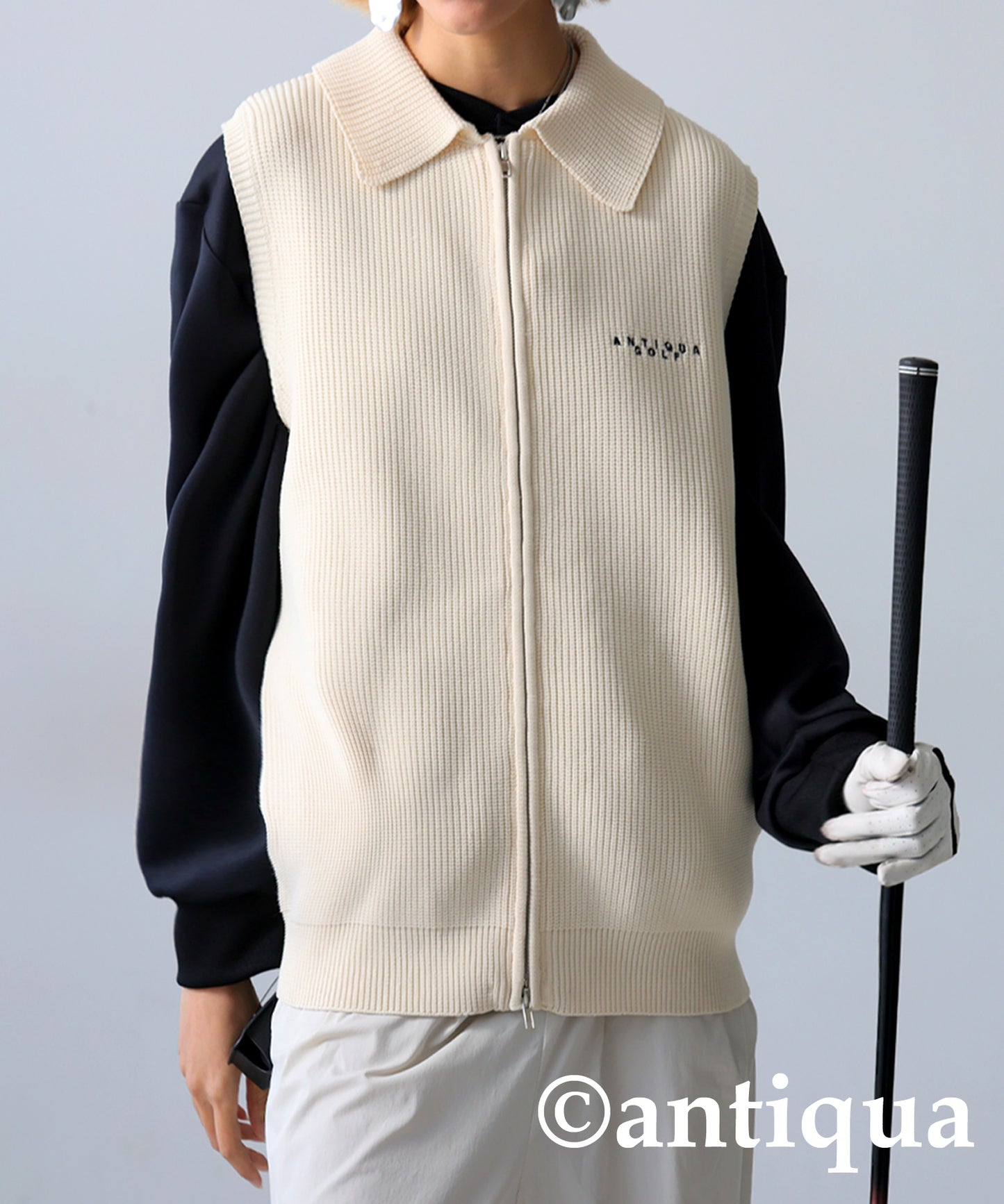 ANTIQUA GOLF Sponge Knit Vest Ladies