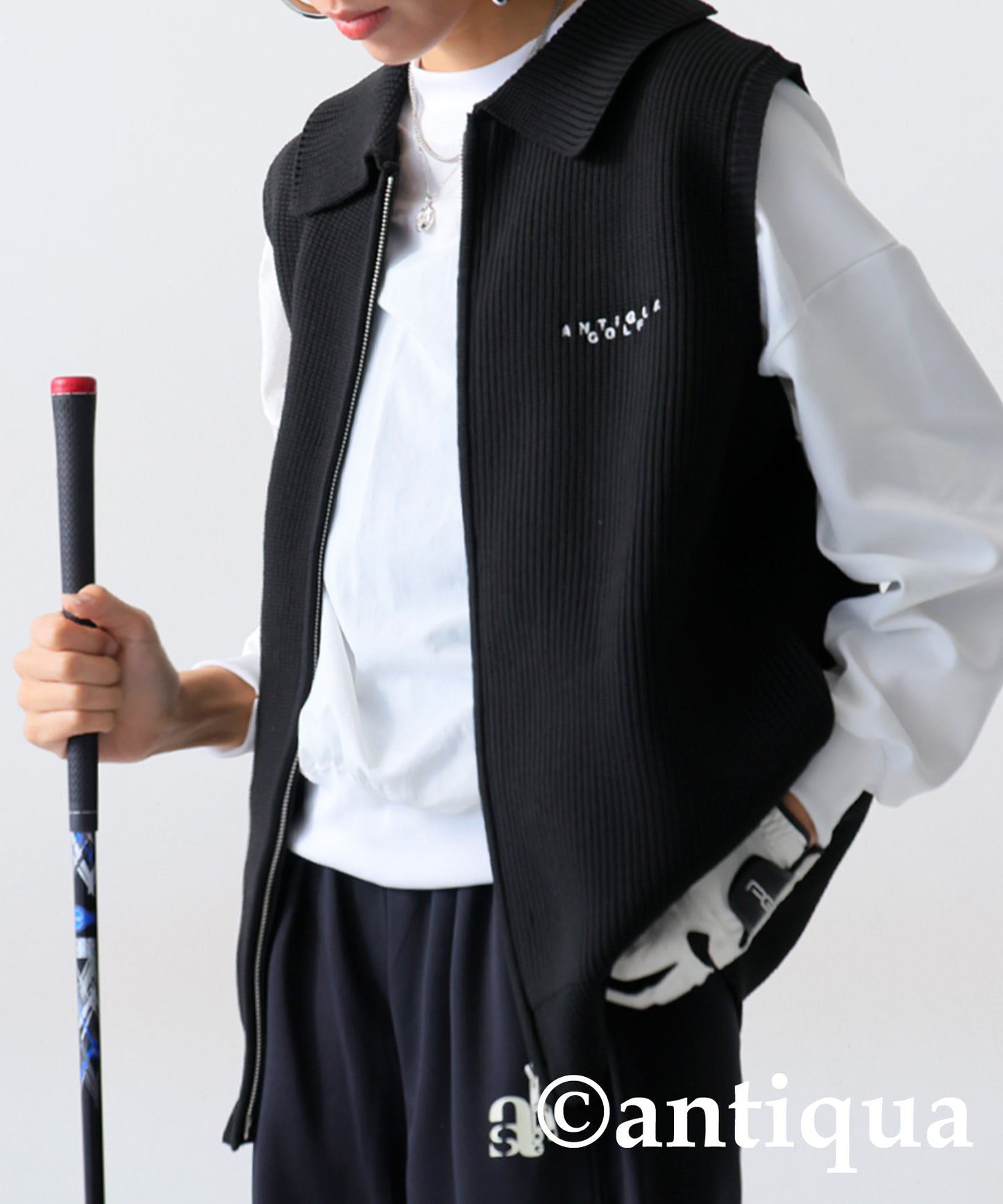 ANTIQUA GOLF Sponge Knit Vest Ladies