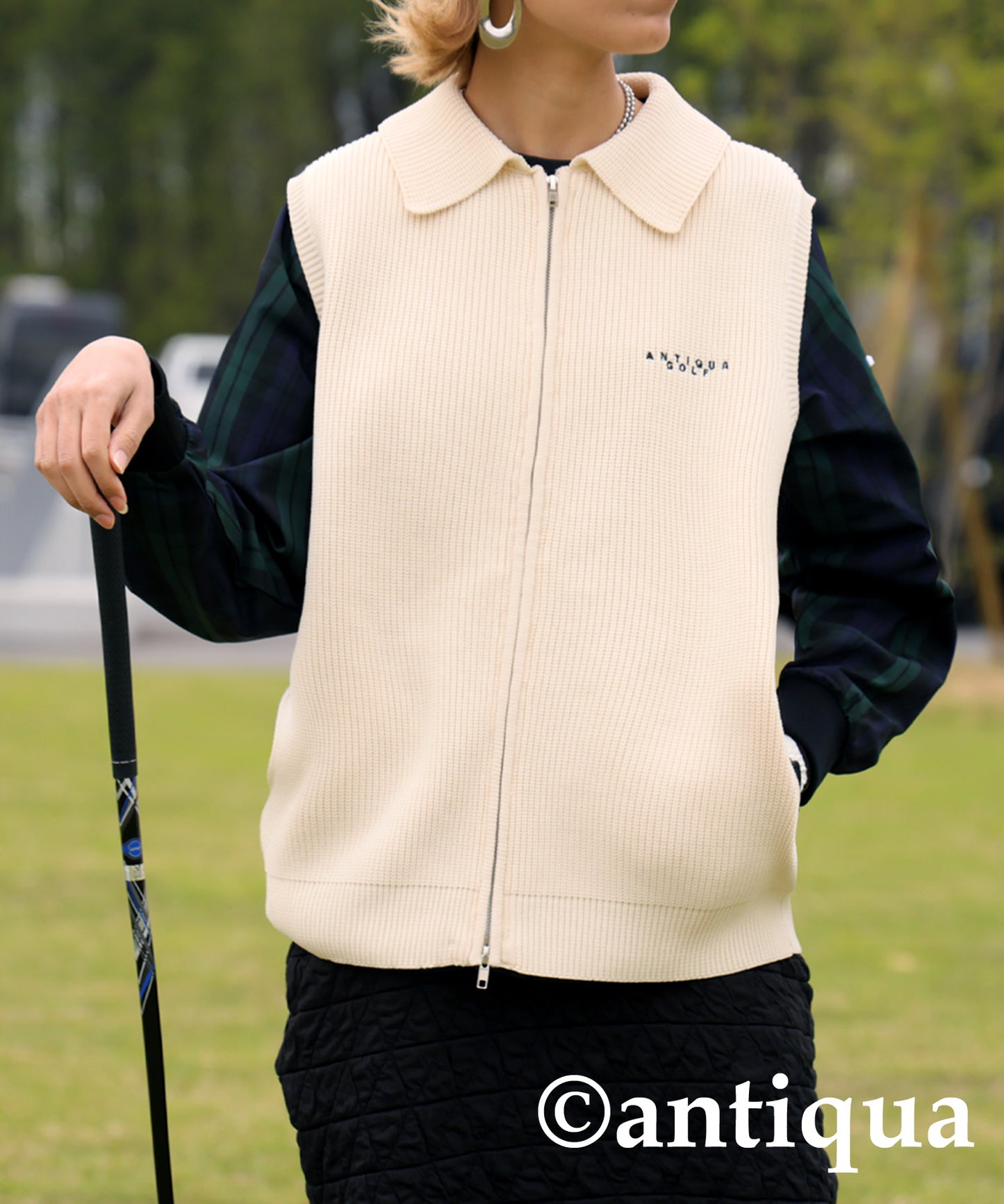 ANTIQUA GOLF Sponge Knit Vest Ladies