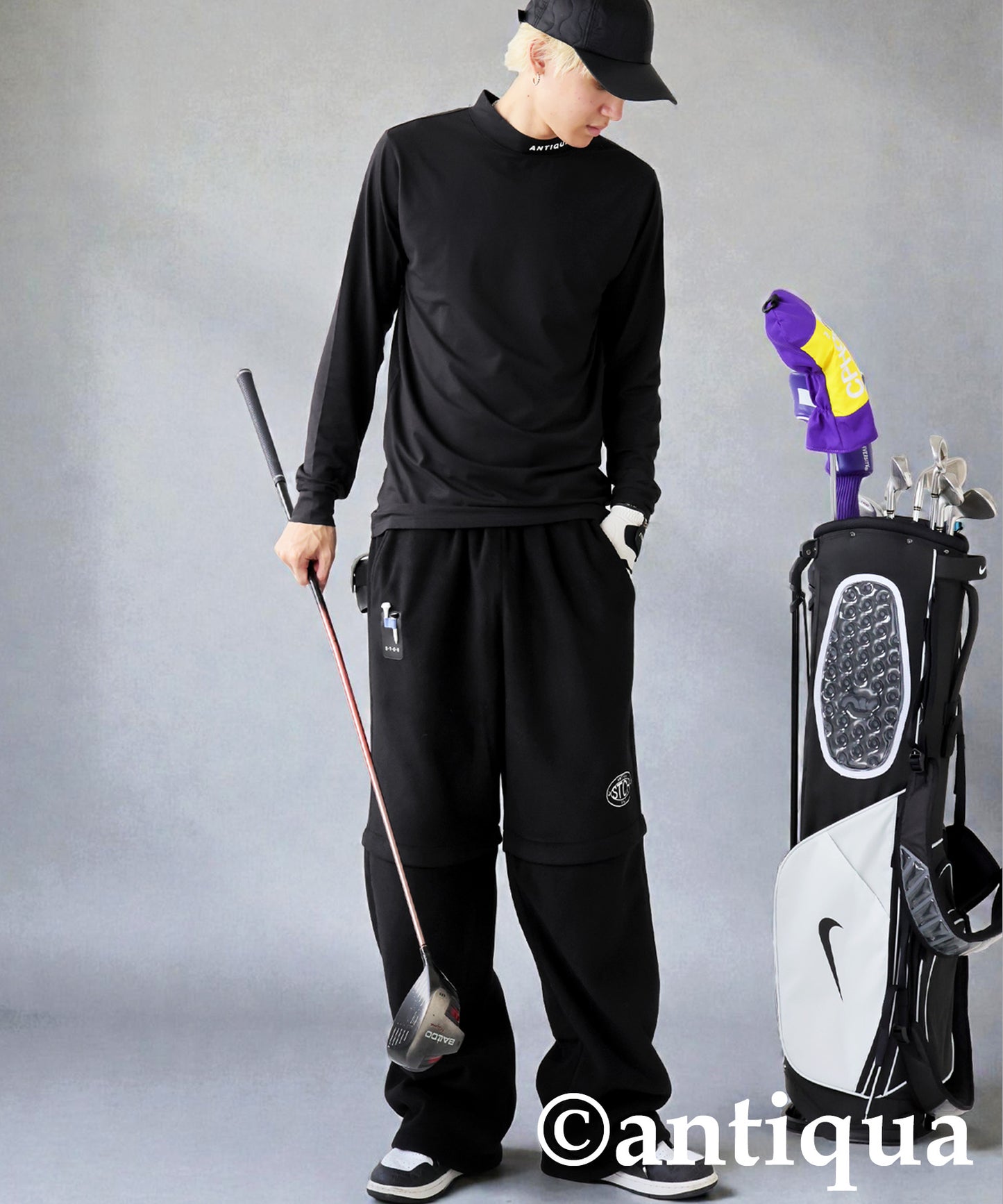 ANTIQUA GOLF×STCH High-Neck Heated Top Men's