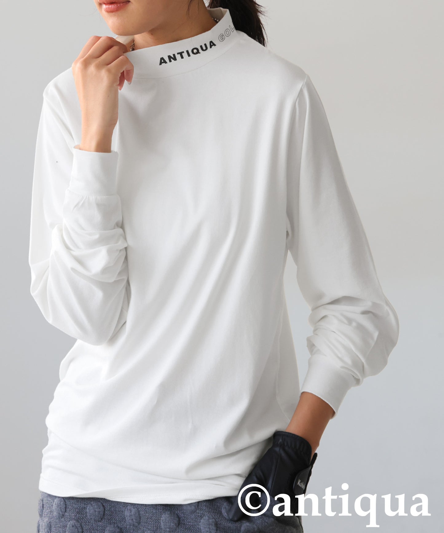 ANTIQUA GOLF×STCH High-Neck Heated Top Ladies