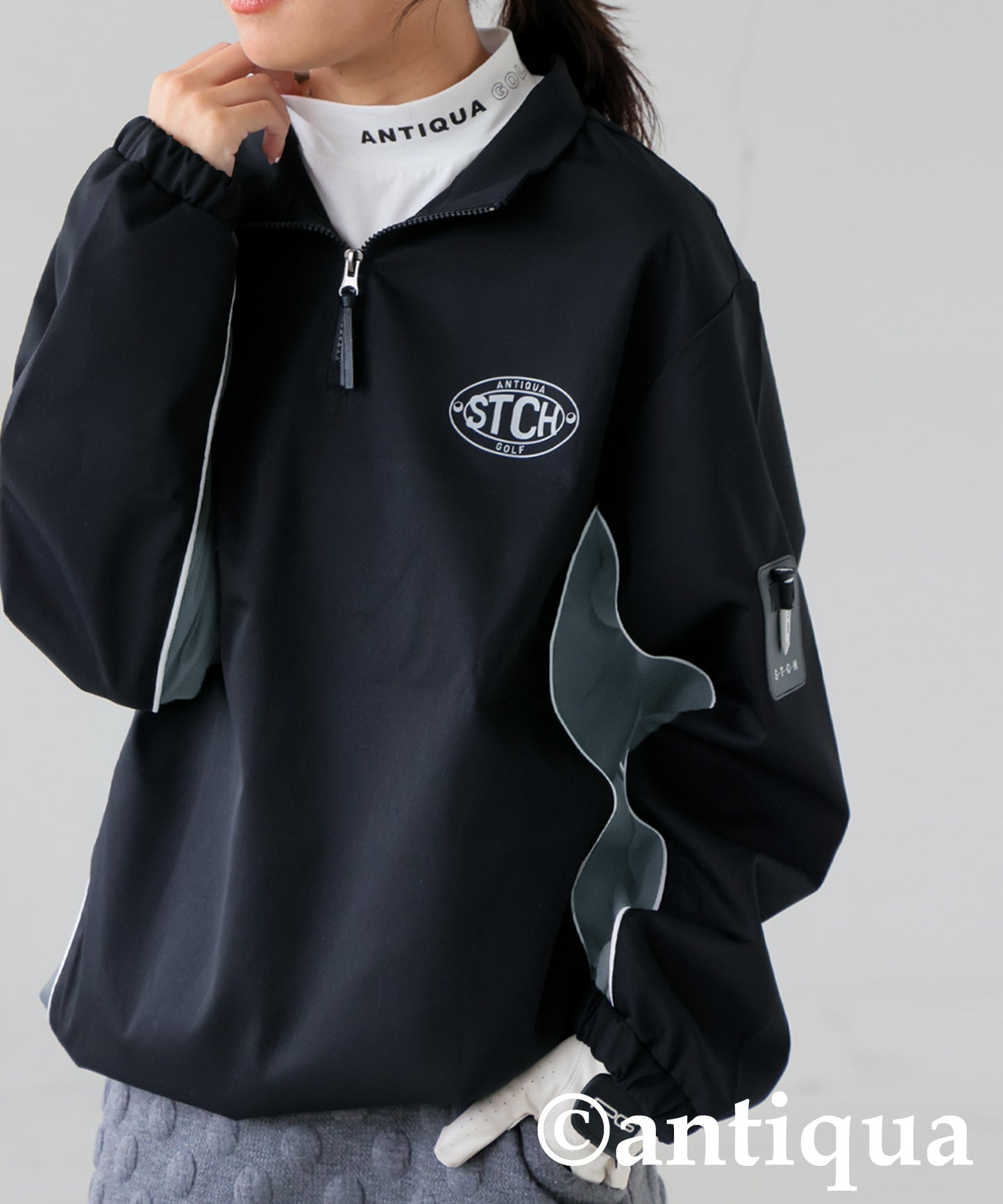 ANTIQUA GOLF×STCH High-Neck Heated Top Ladies