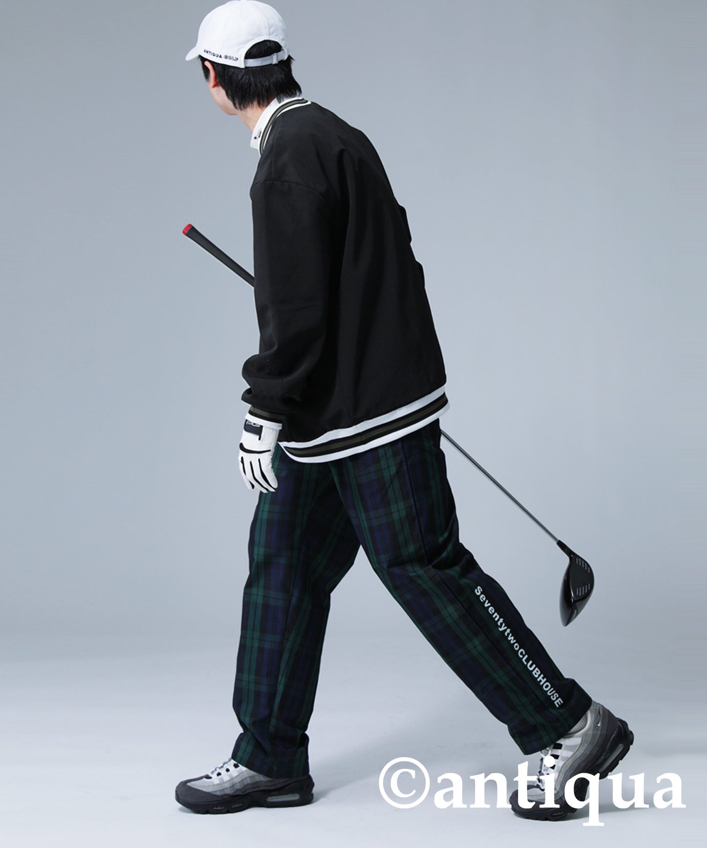 ANTIQUA GOLF Lining Logo Design Pullover Men's