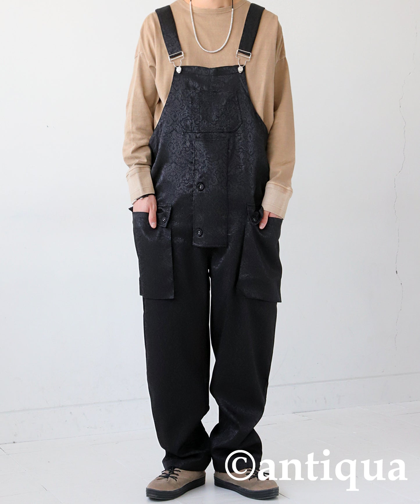 Men's Jacquard Overalls Fll-Length