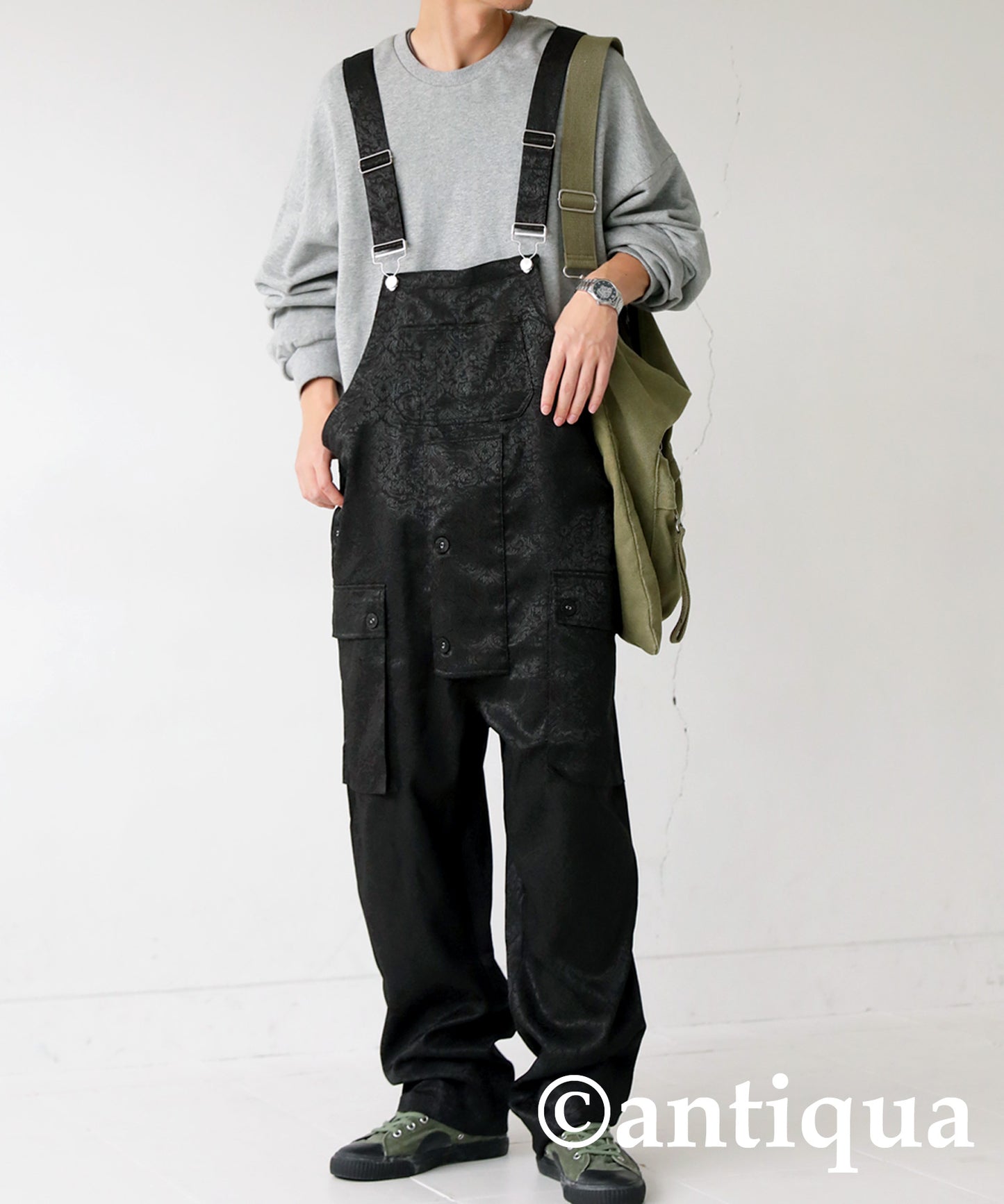 Men's Jacquard Overalls Fll-Length