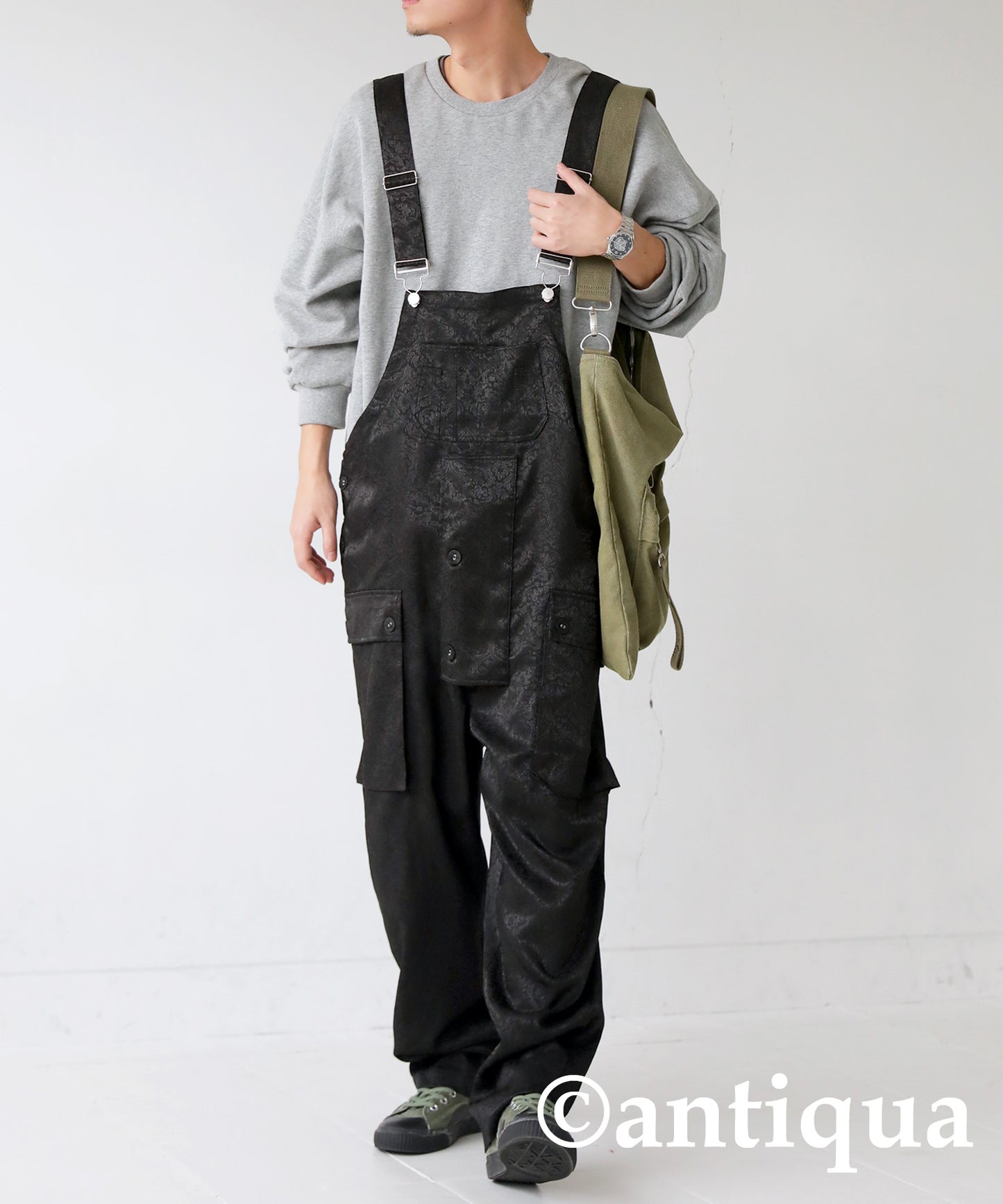 Men's Jacquard Overalls Fll-Length