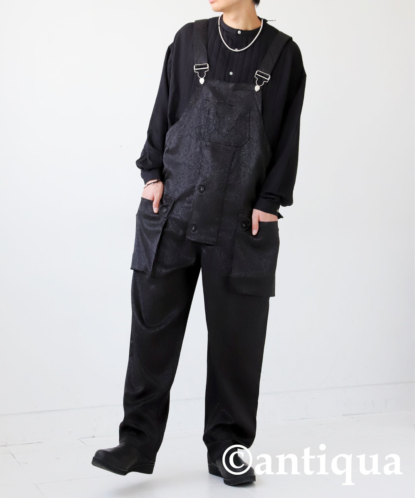 Men's Jacquard Overalls Fll-Length