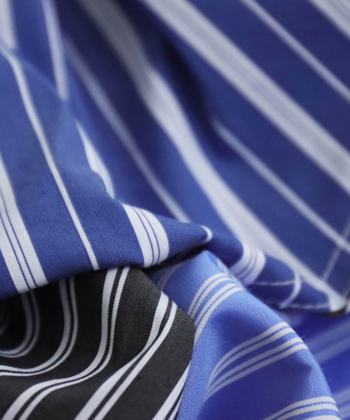 Men's switching shirt stripes pattern