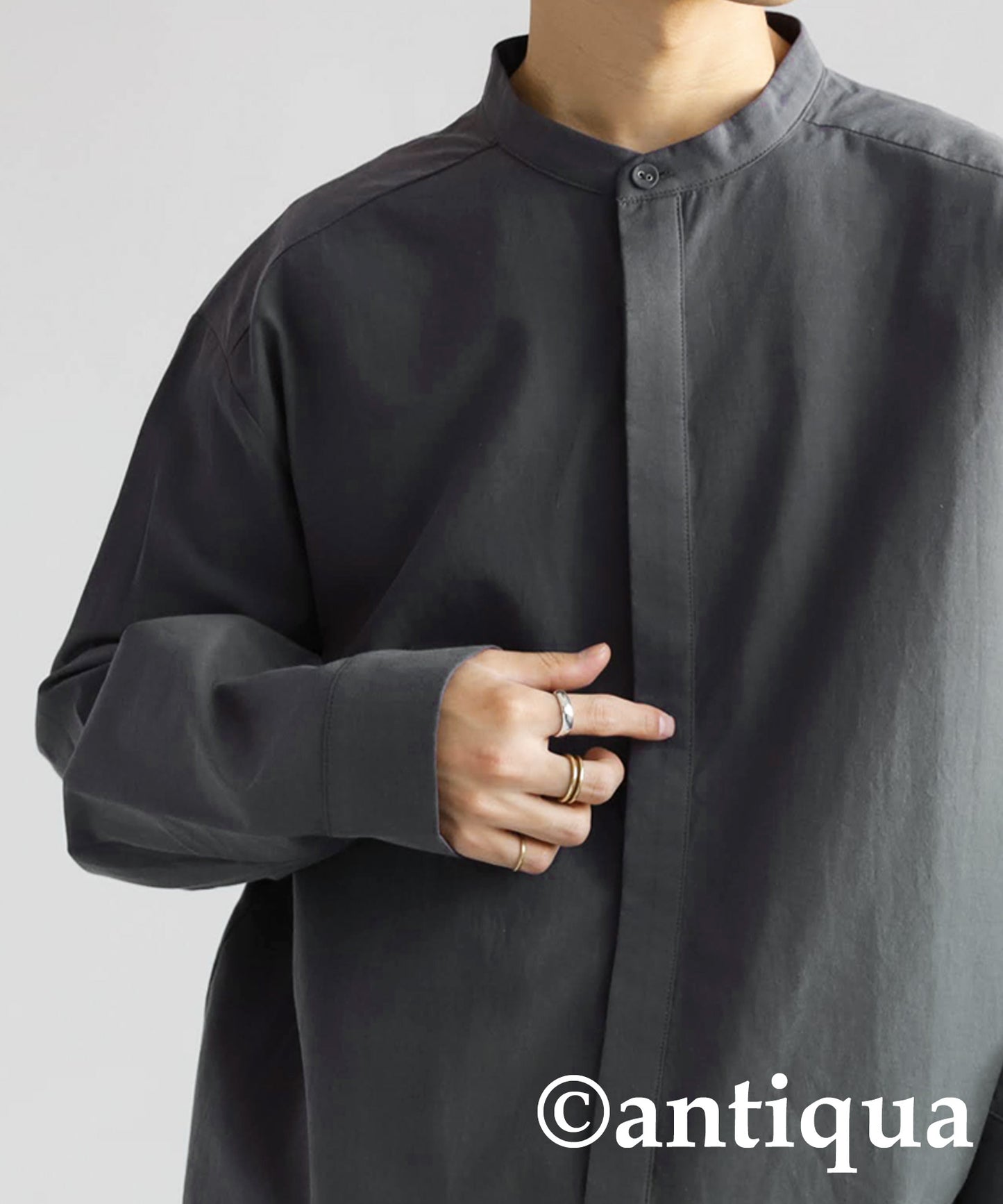 Hem Drawstring Shirt Men's