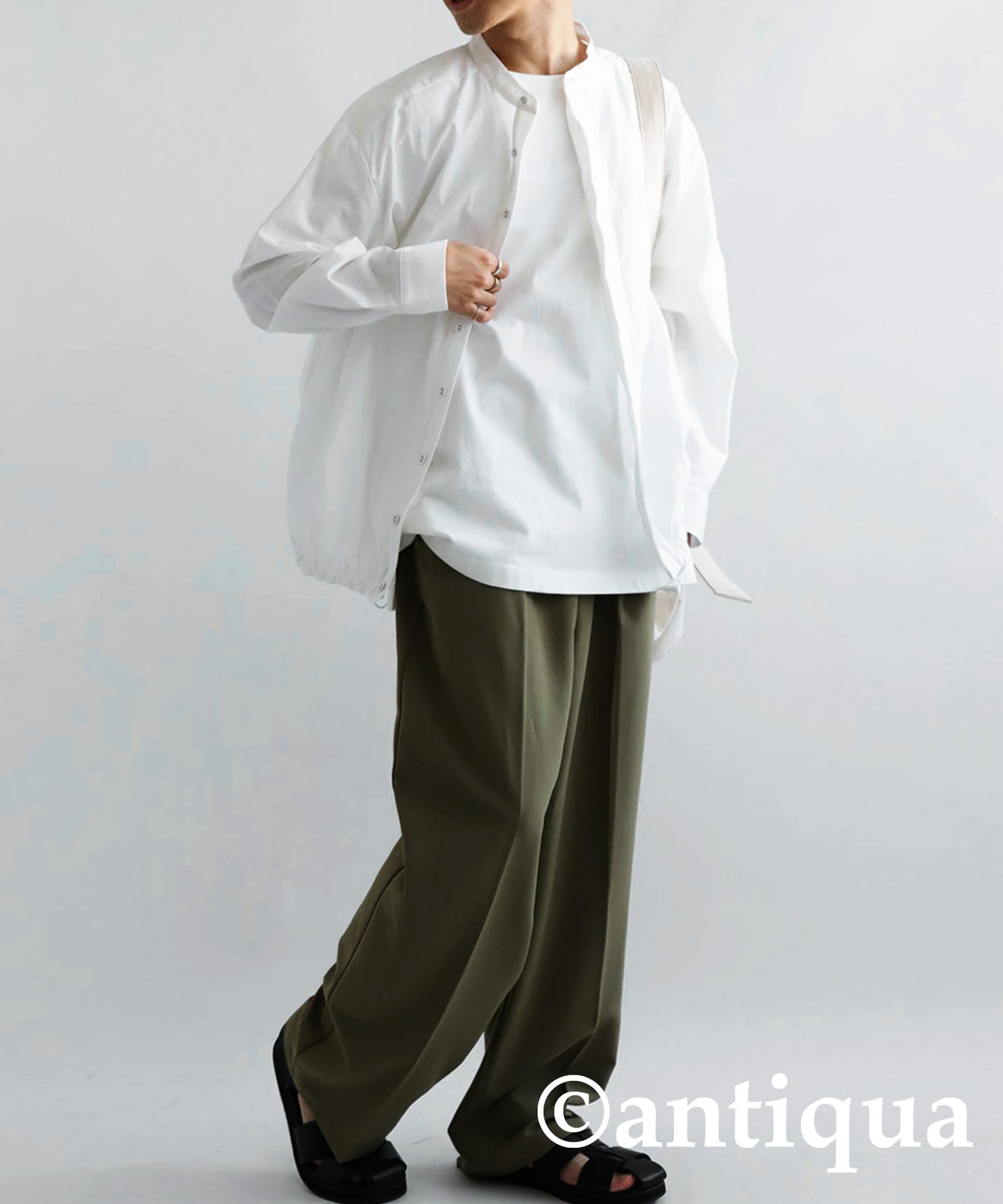 Hem Drawstring Shirt Men's