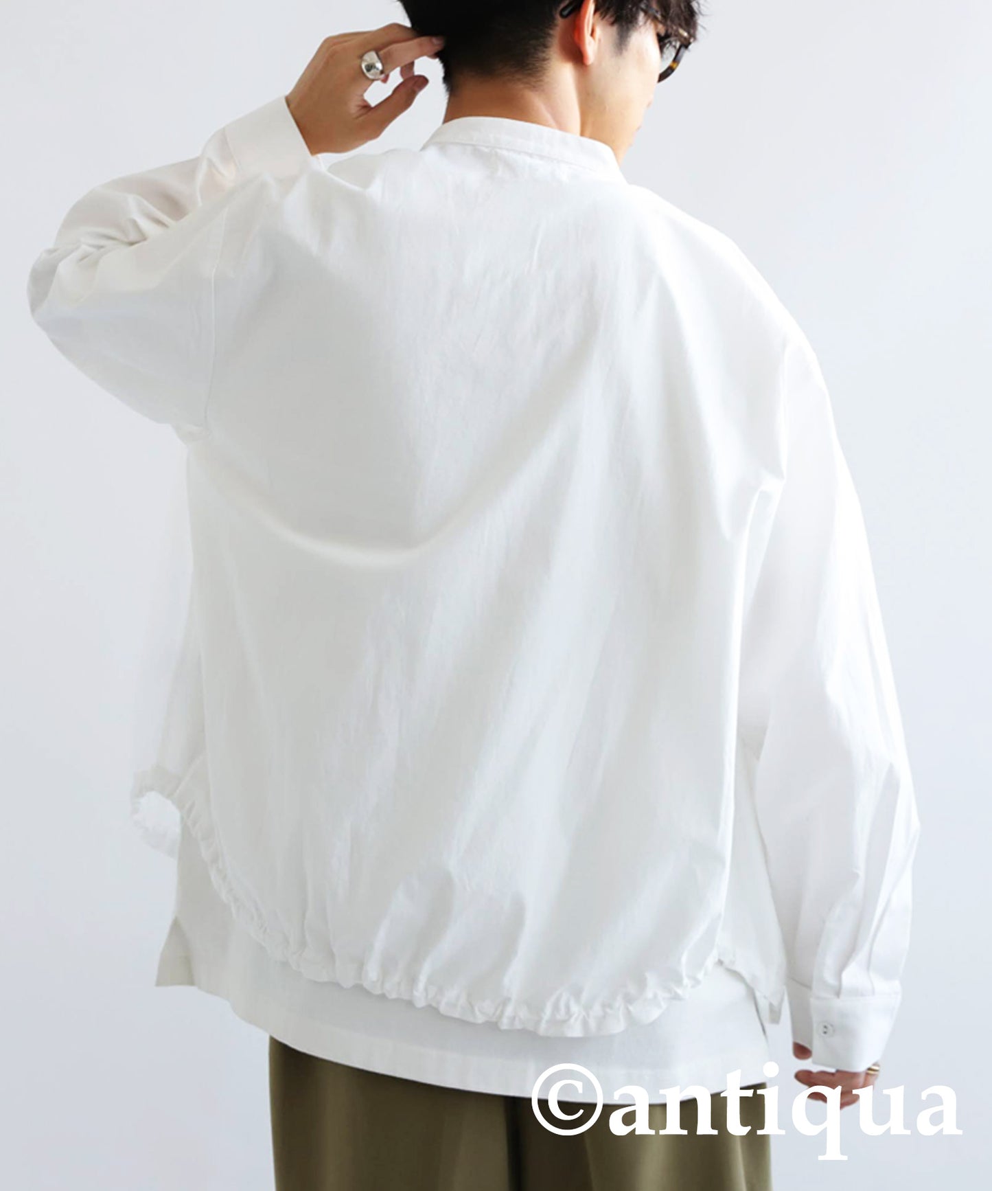 Hem Drawstring Shirt Men's