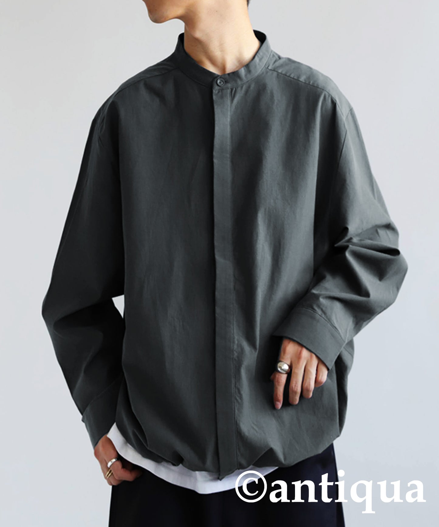 Hem Drawstring Shirt Men's