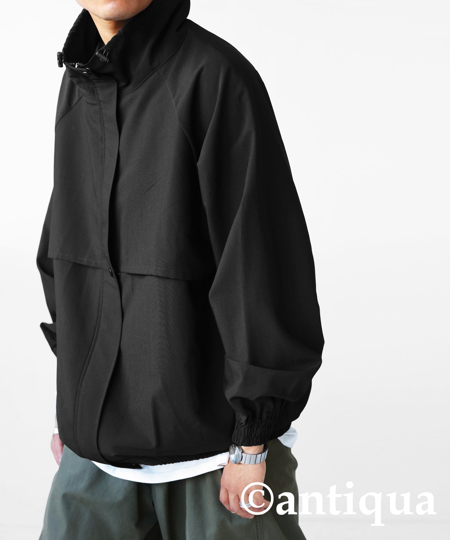 Drawstring Men's jacket outerwear