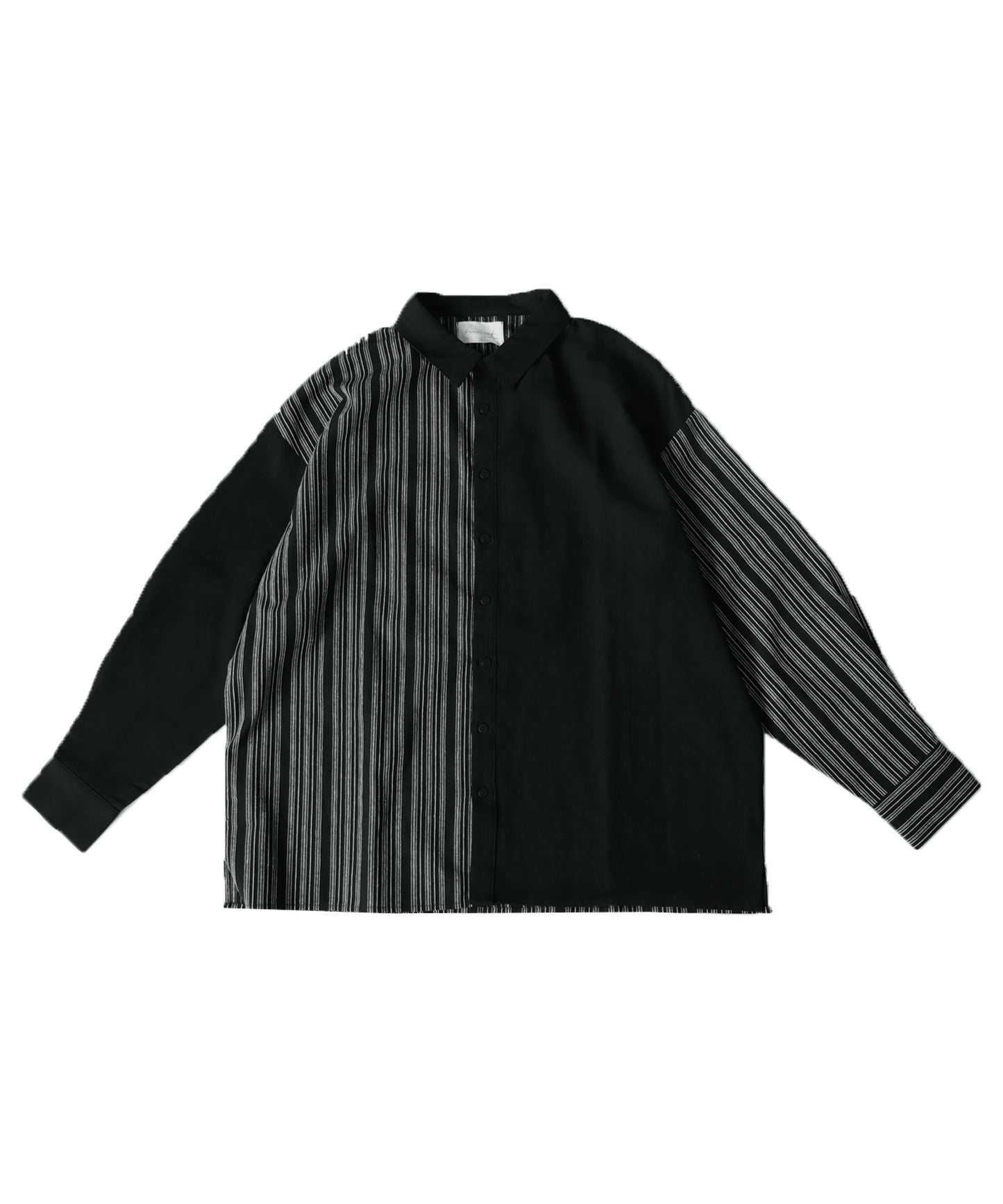 Different material docking shirt Men's