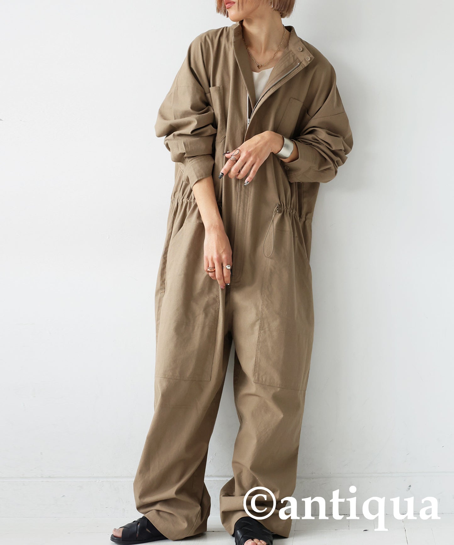 Linen Blend Jumpsuit Ladies