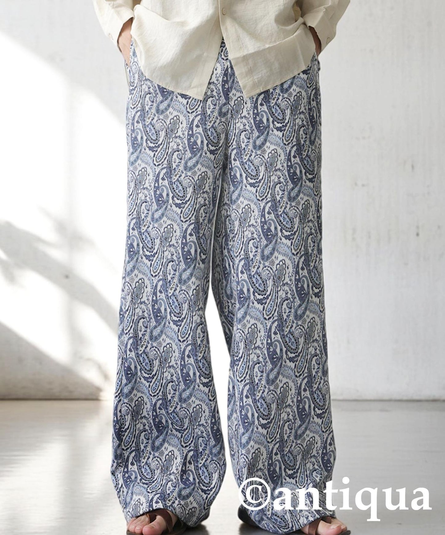 Men's Paisley Wide Pants