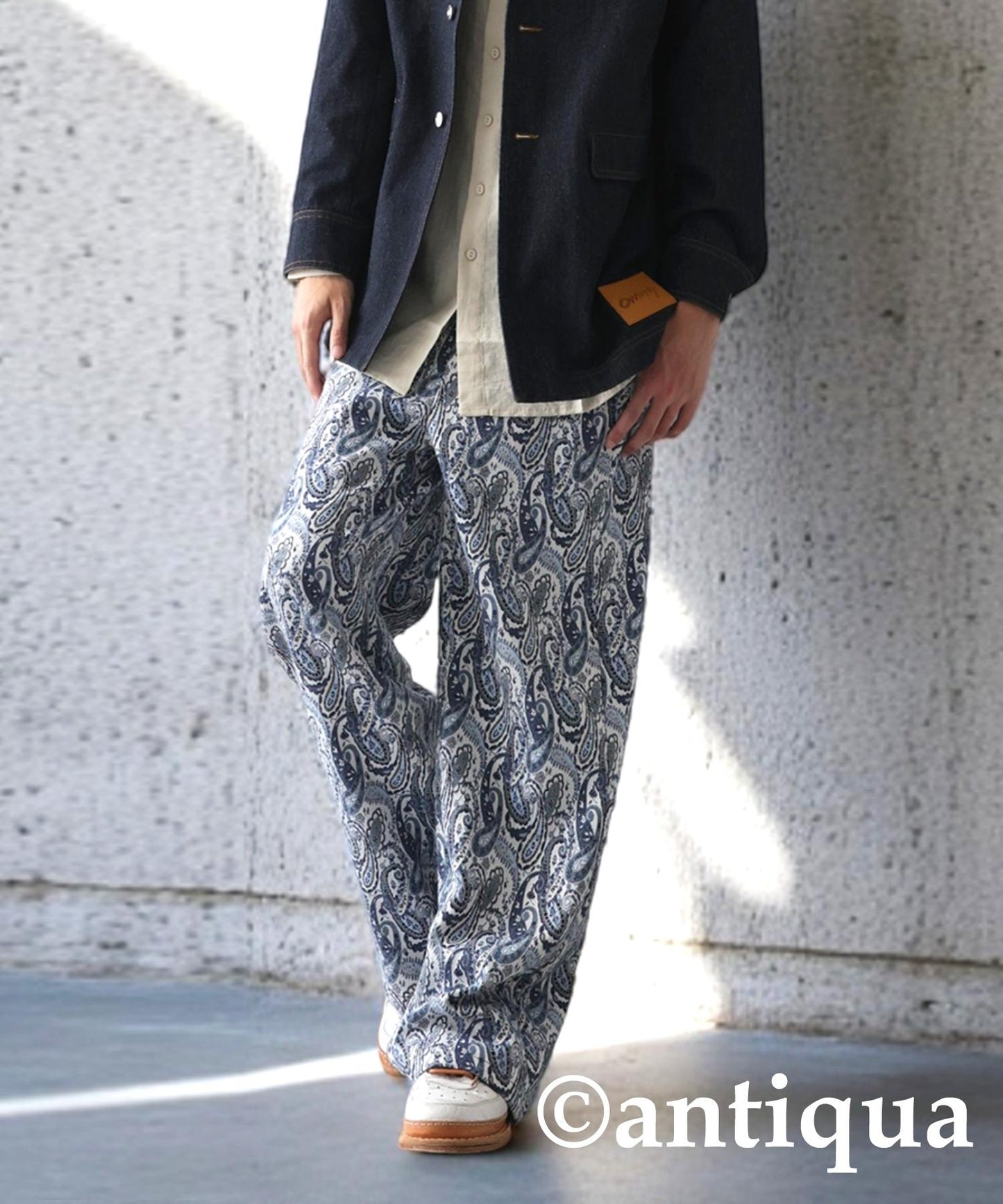 Men's Paisley Wide Pants