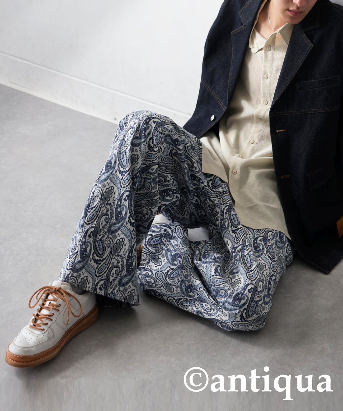Men's Paisley Wide Pants