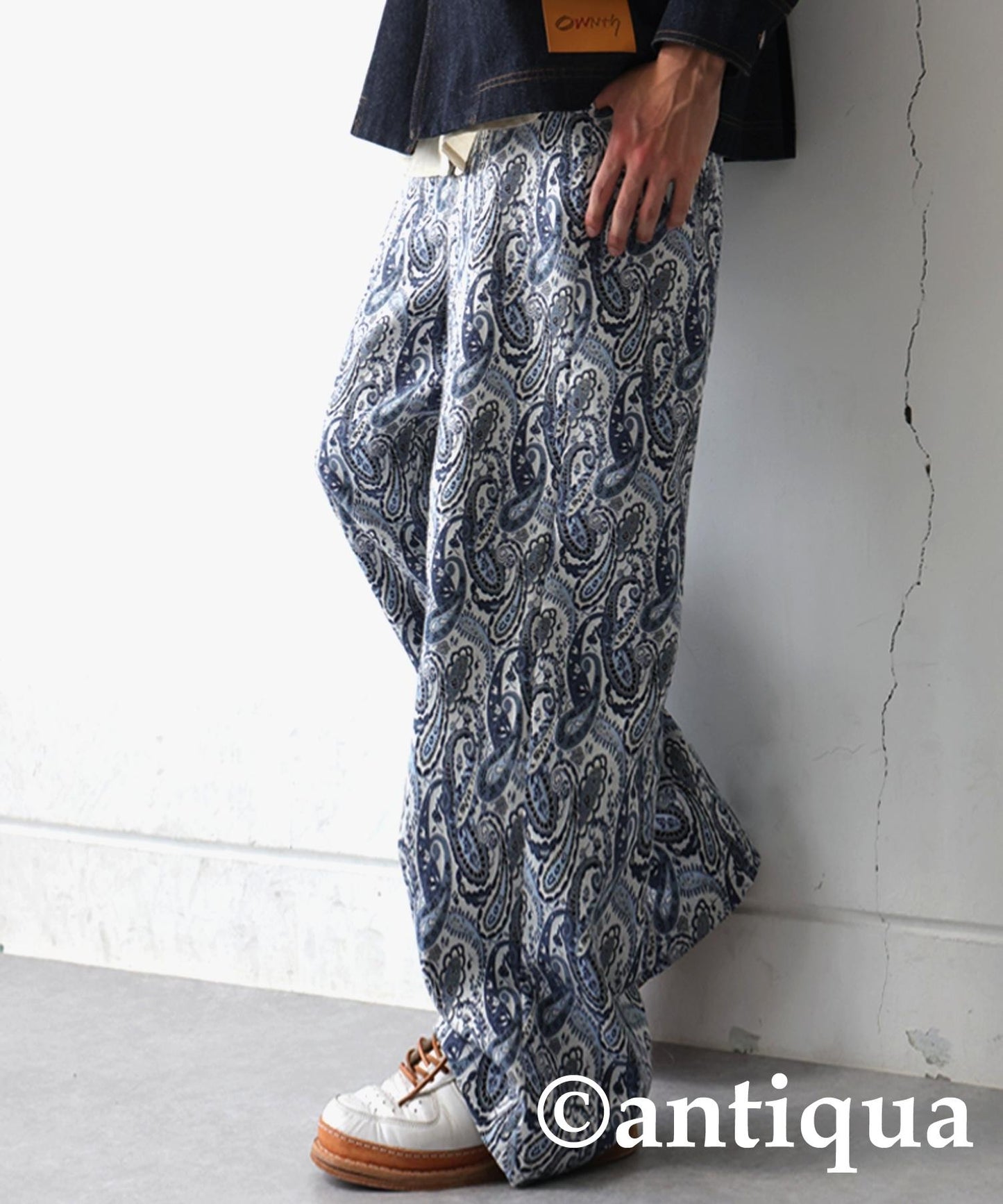 Men's Paisley Wide Pants
