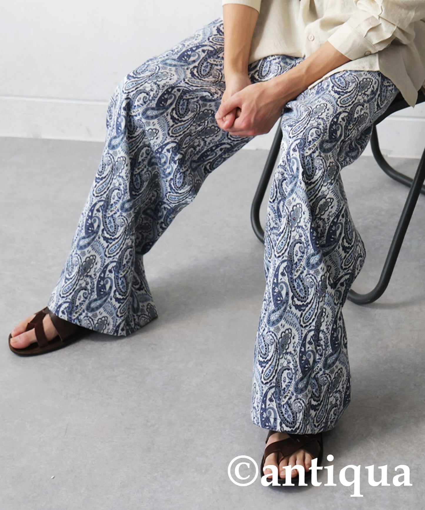 Men's Paisley Wide Pants