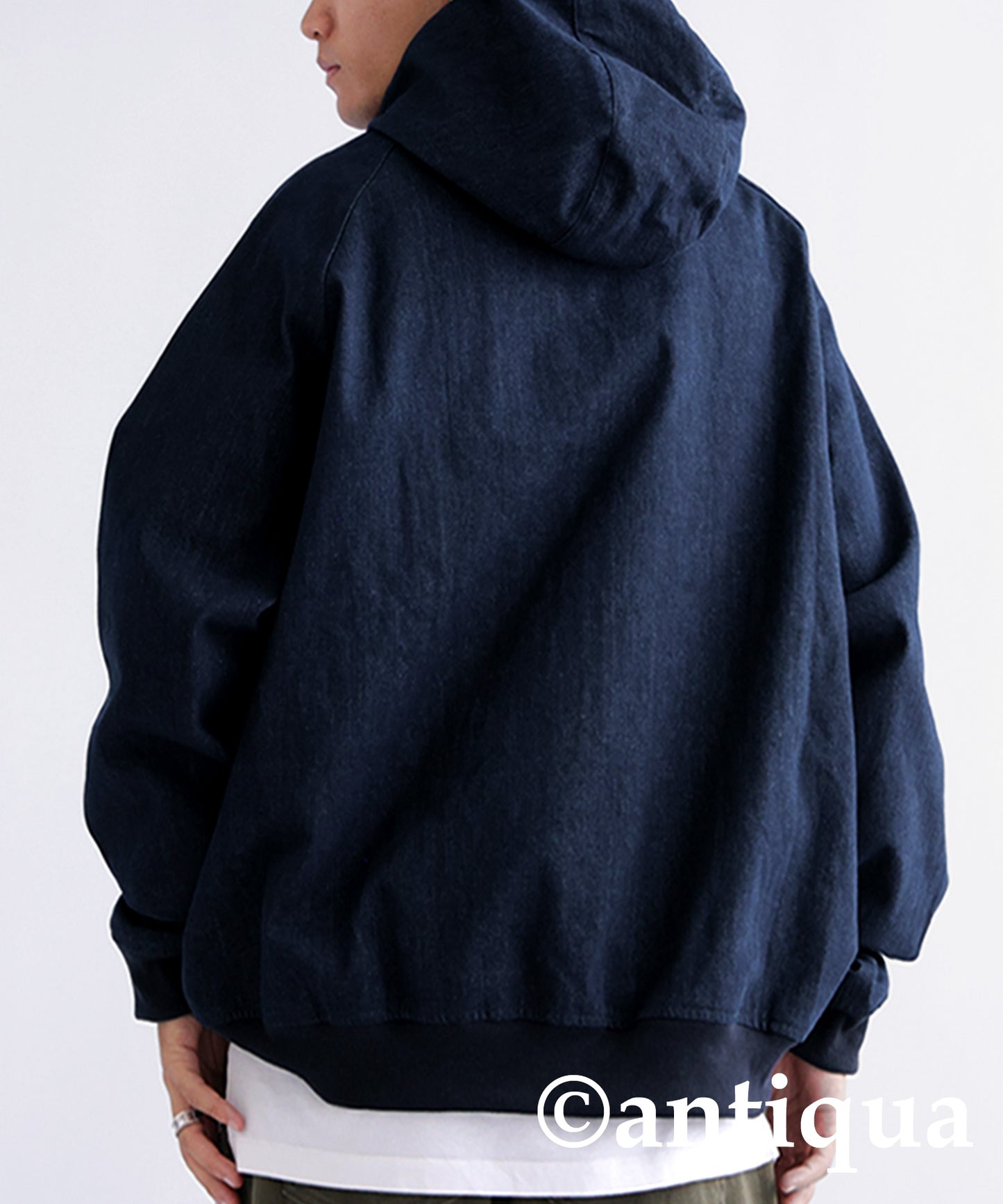 Denim fabric pull-over Men's