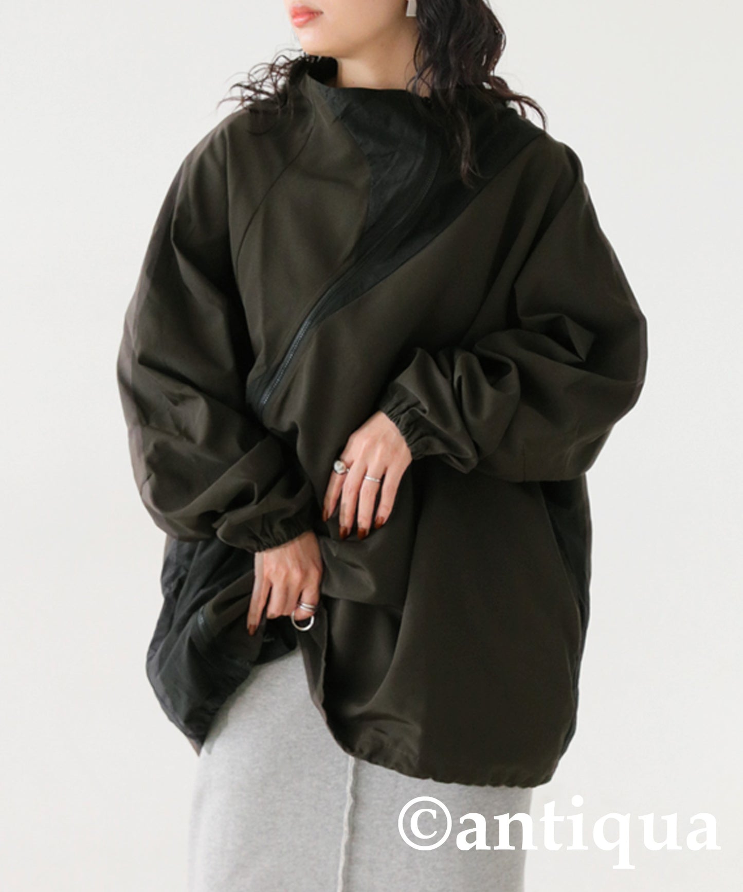 Asymmetric Blouson Ladies