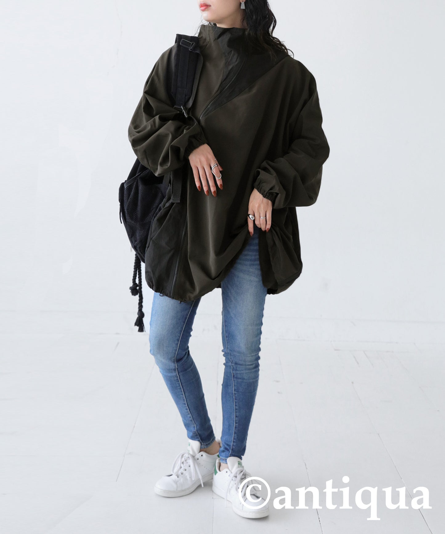 Asymmetric Blouson Ladies