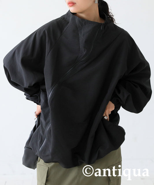 Asymmetric Blouson Ladies