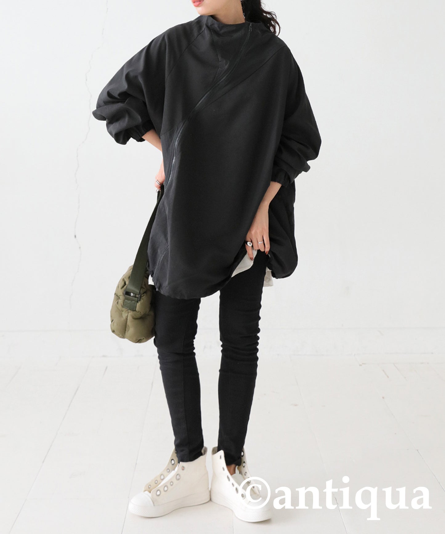 Asymmetric Blouson Ladies