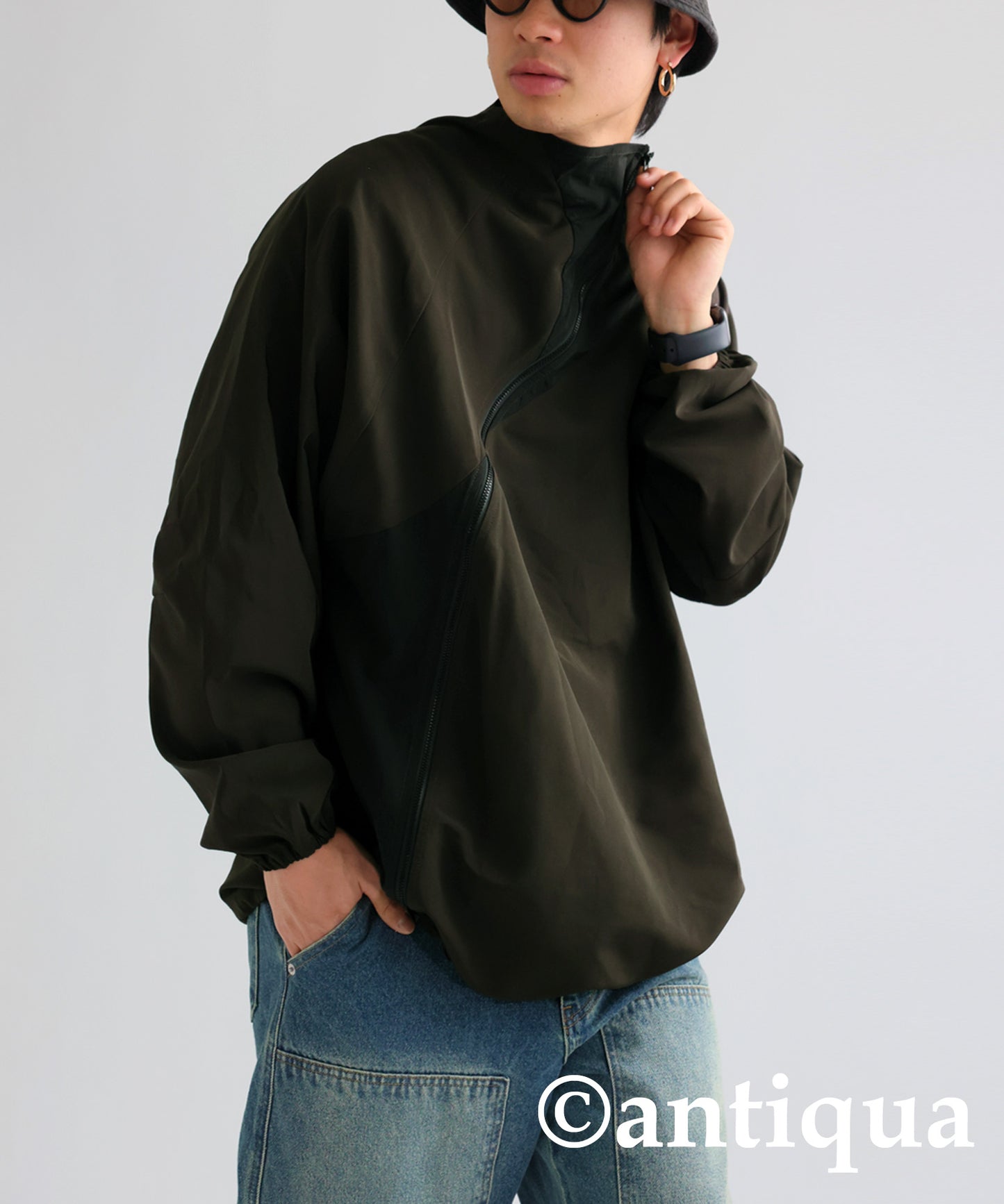 Asymmetric Blouson Men's