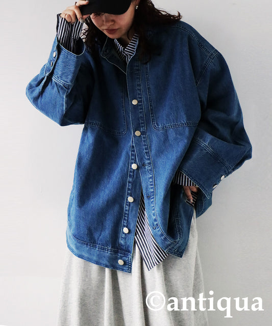 Simple Denim Jacket Ladies