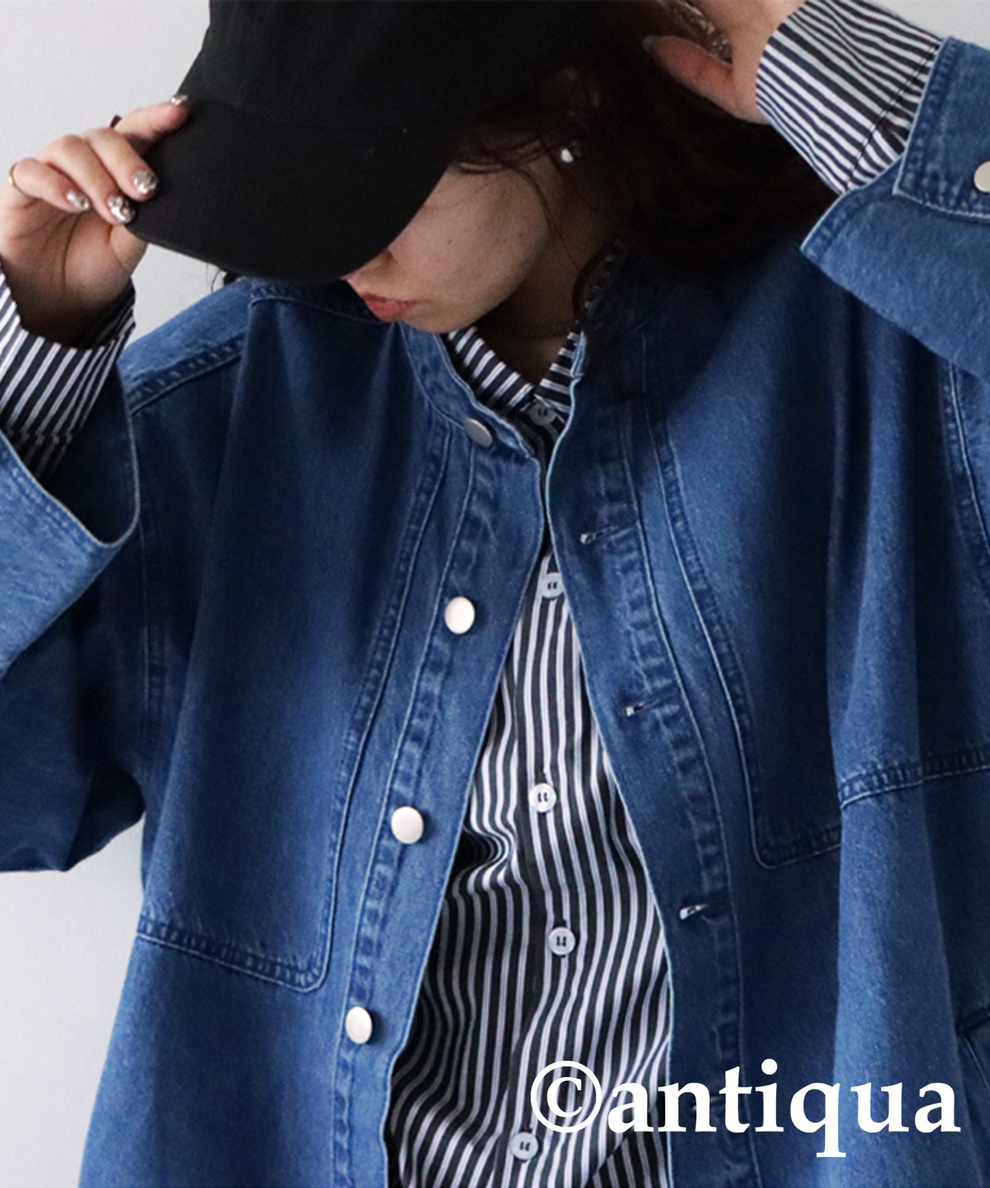 Simple Denim Jacket Ladies