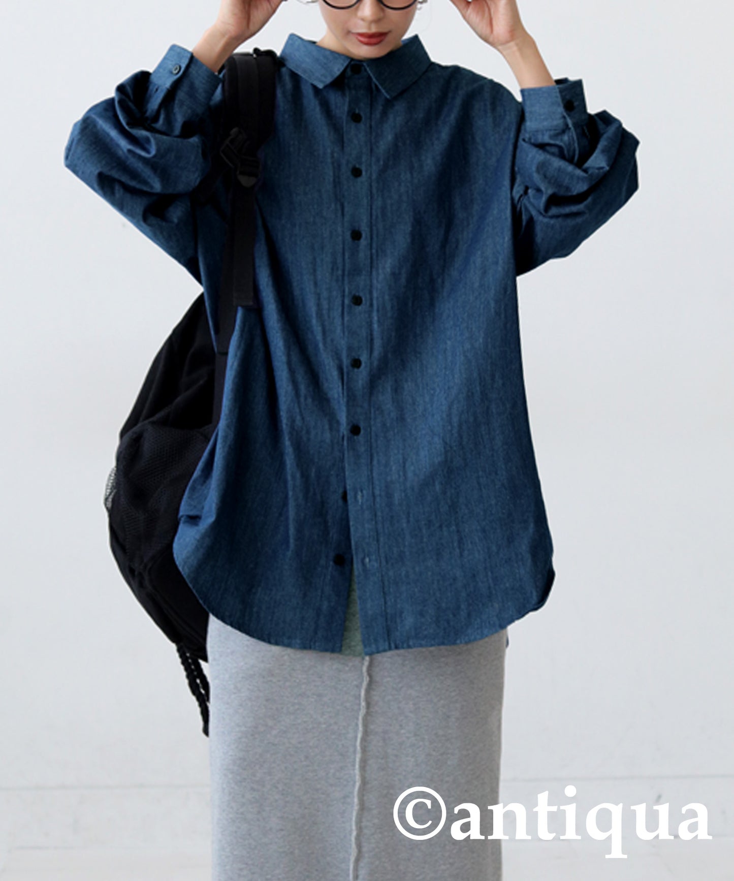 100%Cotton Denim Shirt Ladies