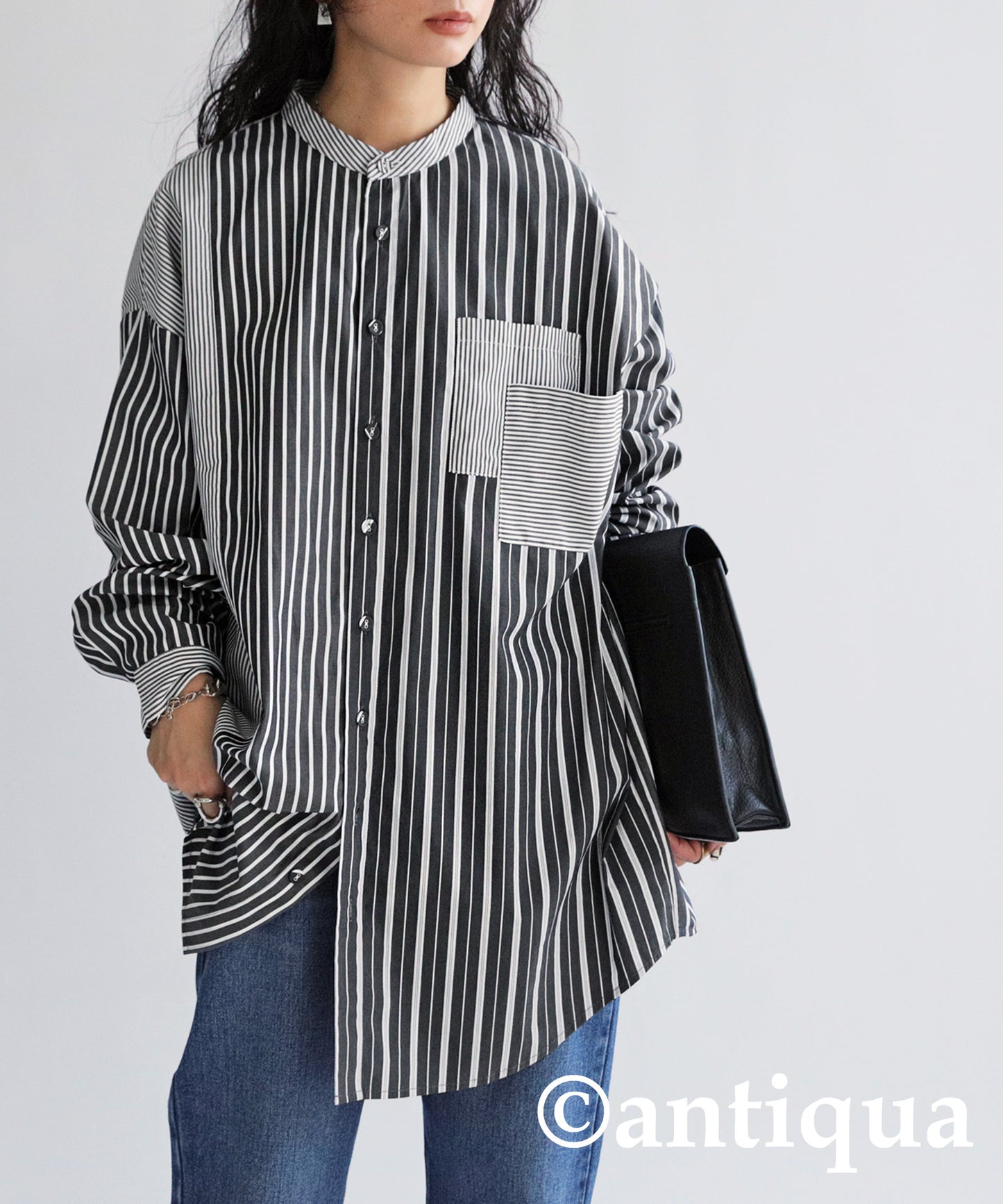 Striped Pattern Shirt Ladies