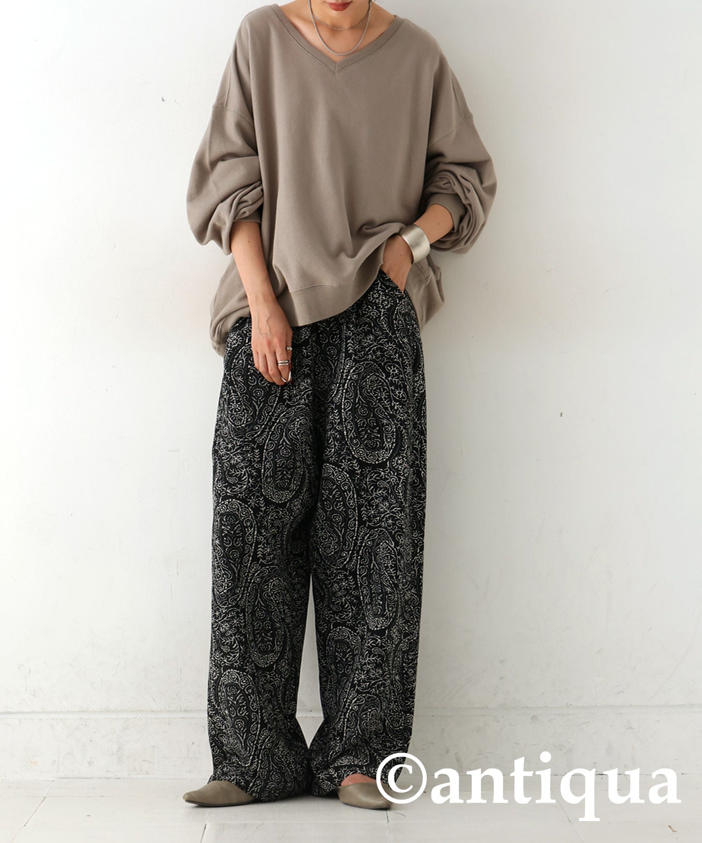 Paisley Pattern Pants Ladies