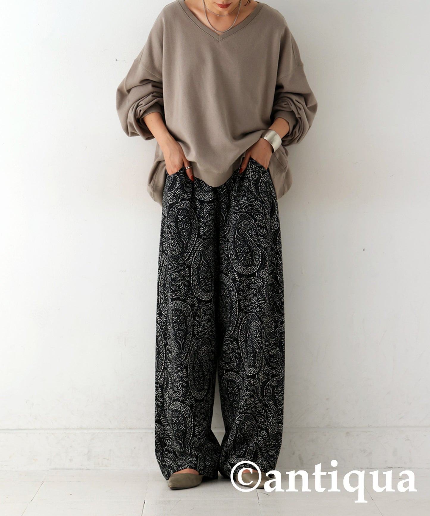 Paisley Pattern Pants Ladies