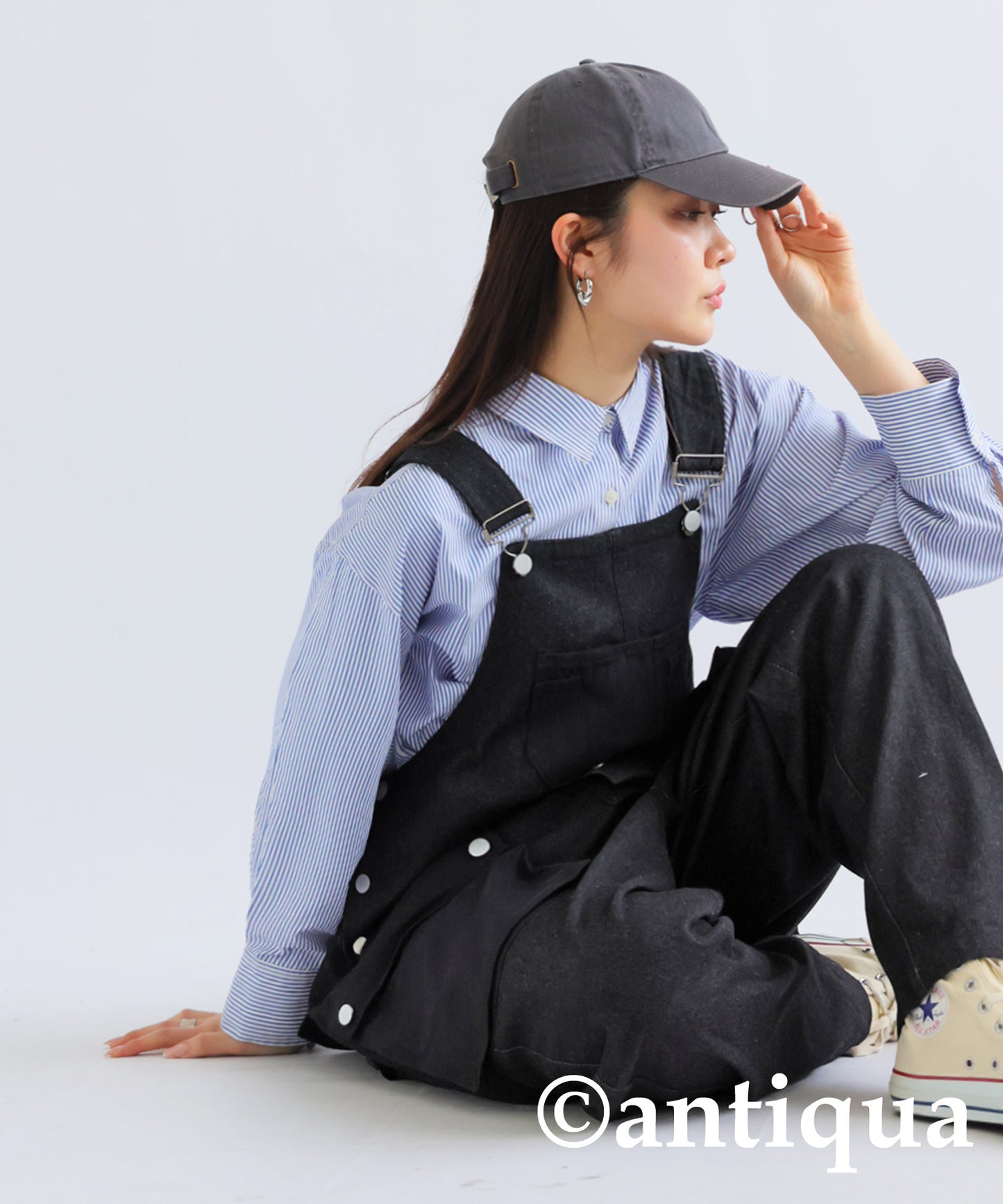 Denim Pocket Overalls Ladies