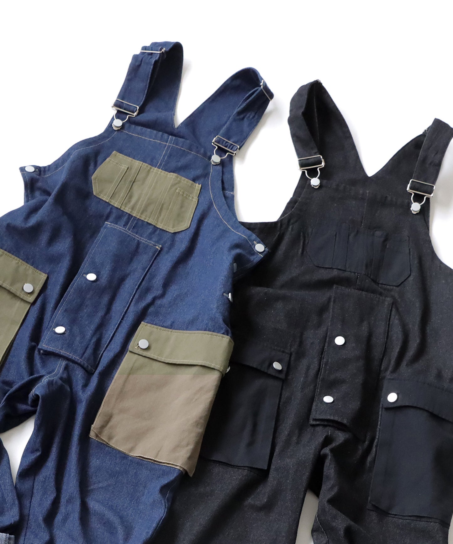 Denim Pocket Overalls Ladies