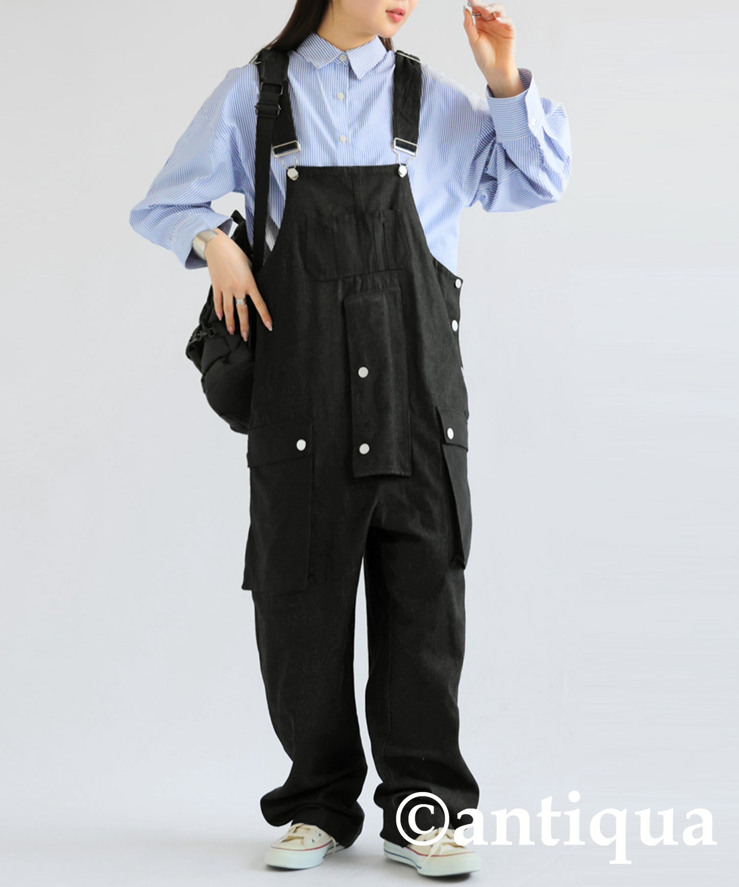 Denim Pocket Overalls Ladies