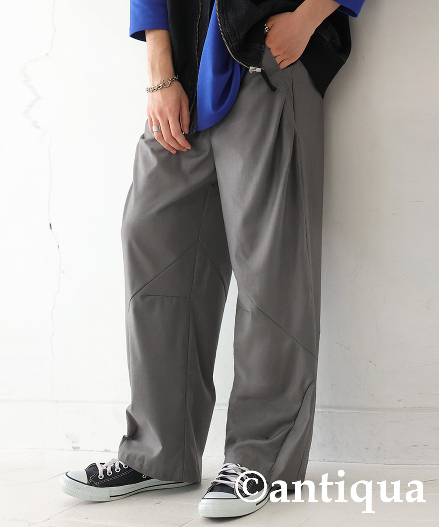 Wide Straight Pants Men's