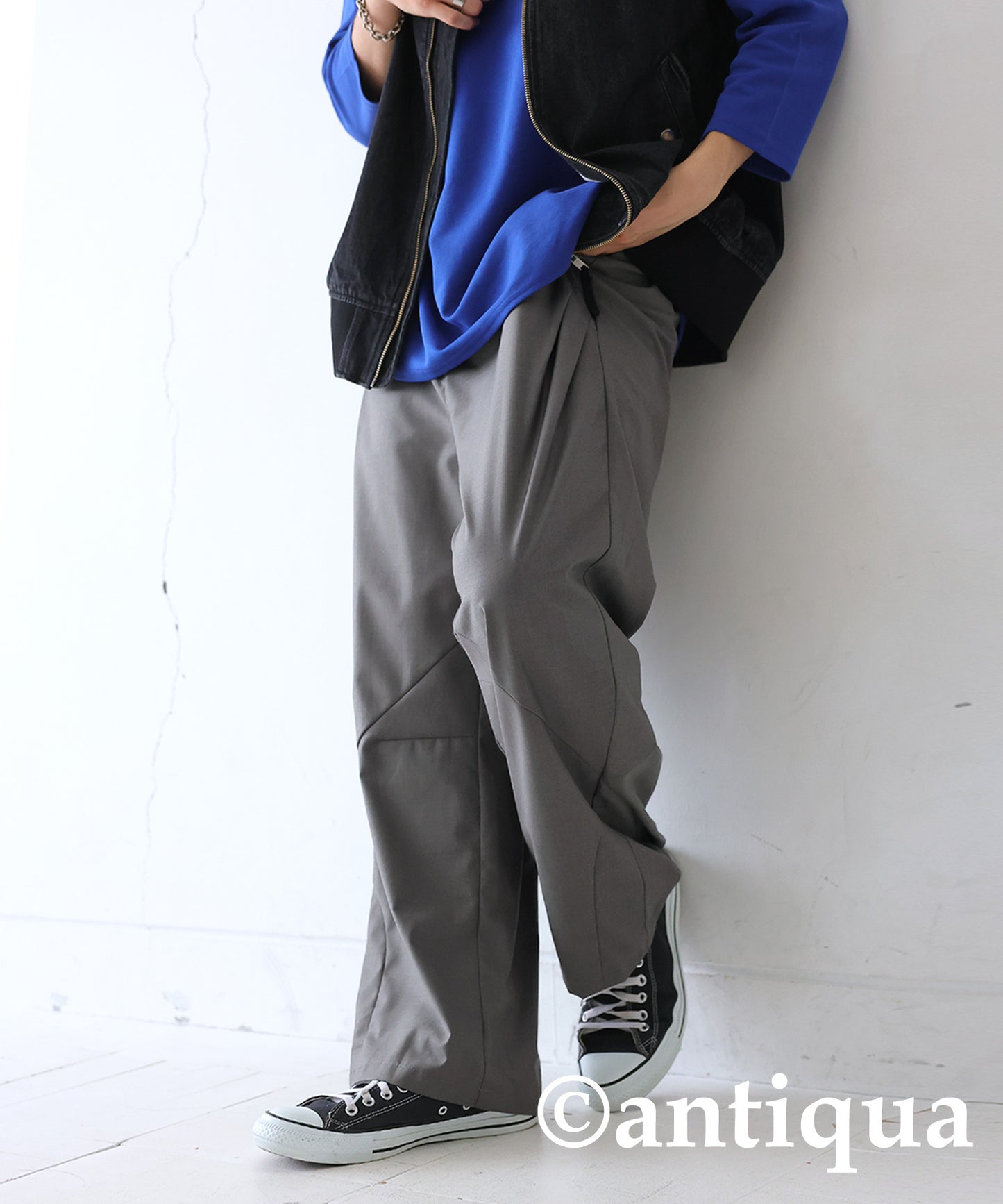 Wide Straight Pants Men's