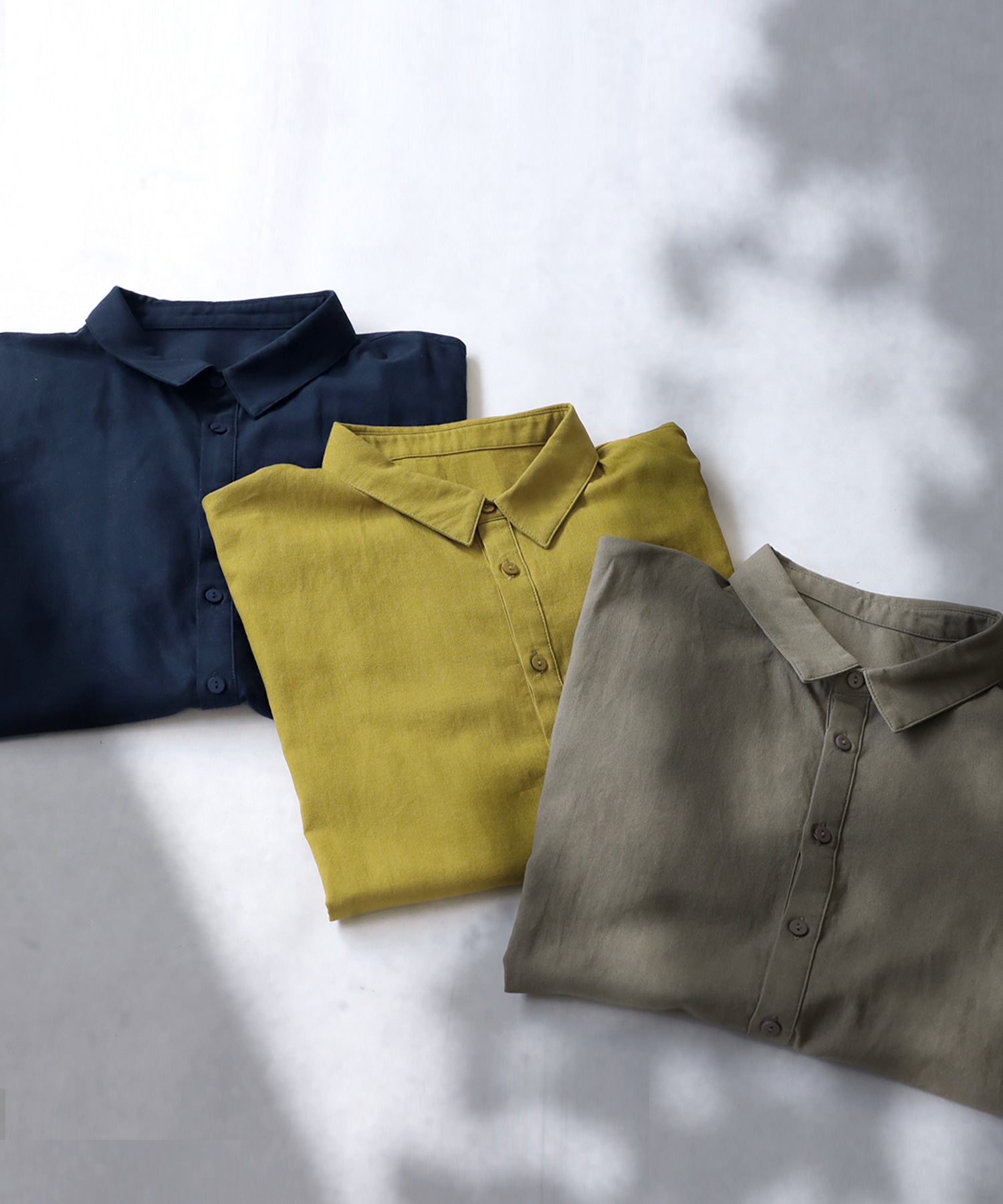 Linen Blend Shirt Men | Japanese fashion brand ANTIQUA Official