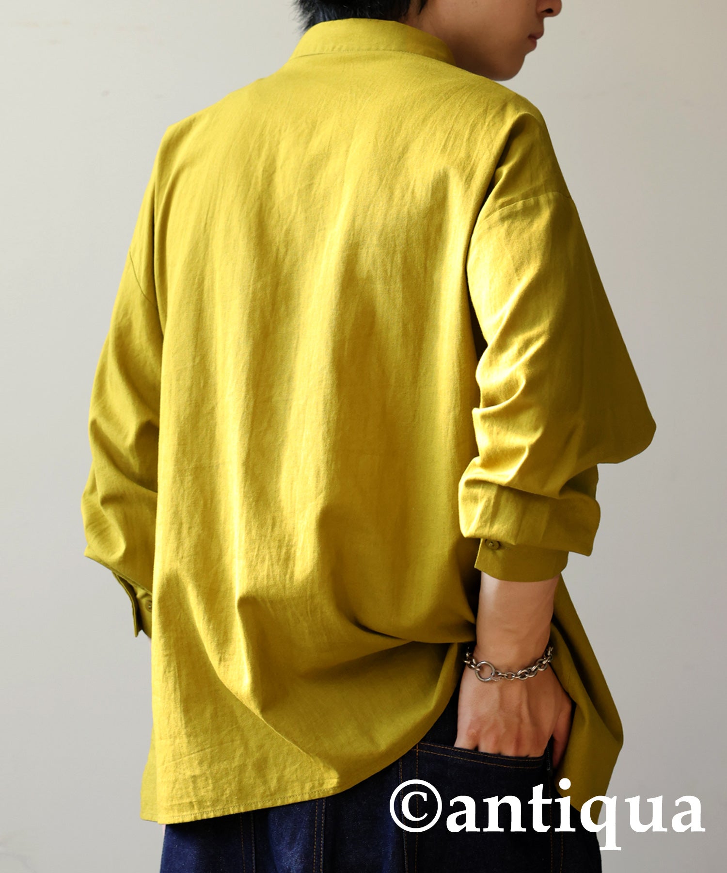 Linen シャツ Linen Blend Shirt Men | Japanese fashion brand ANTIQUA Official