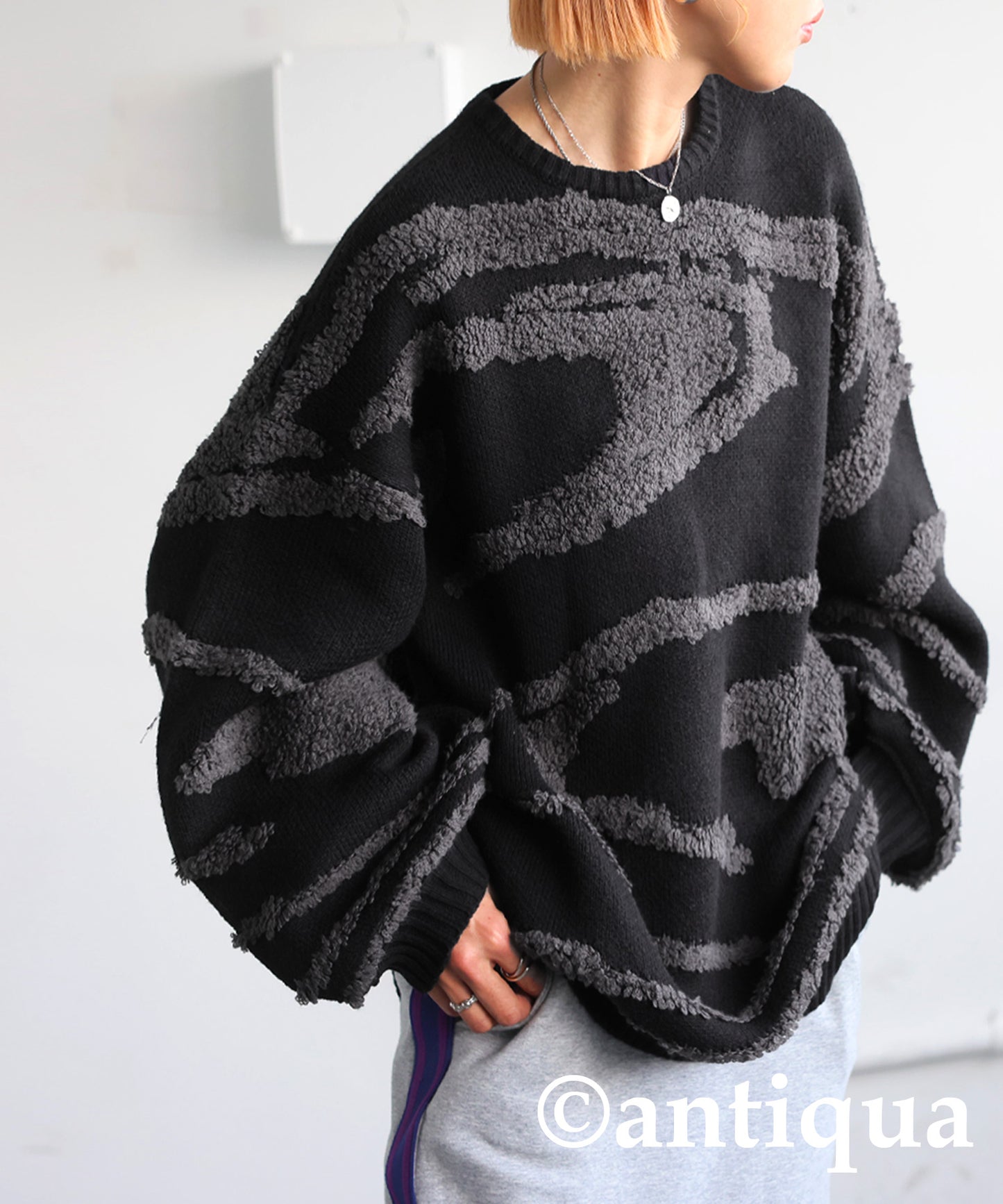 Loop Jacquard Knit Ladies