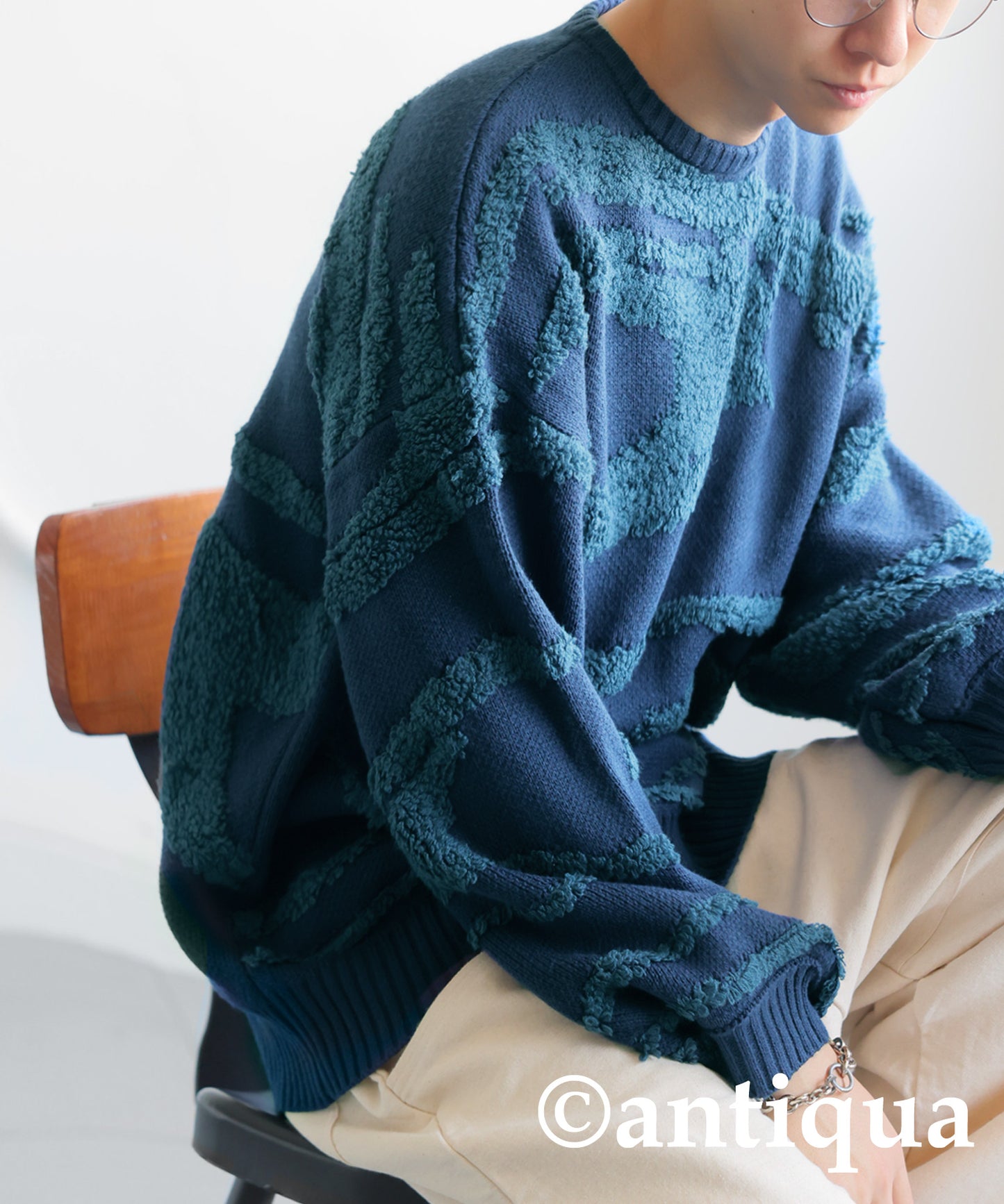 Loop Jacquard Knit Men's