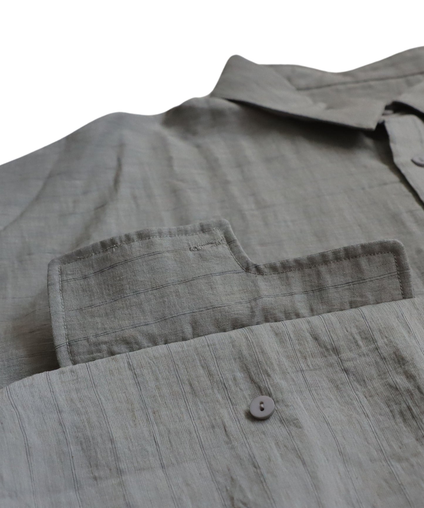 Fake Pocket Stripe Shirt Men's