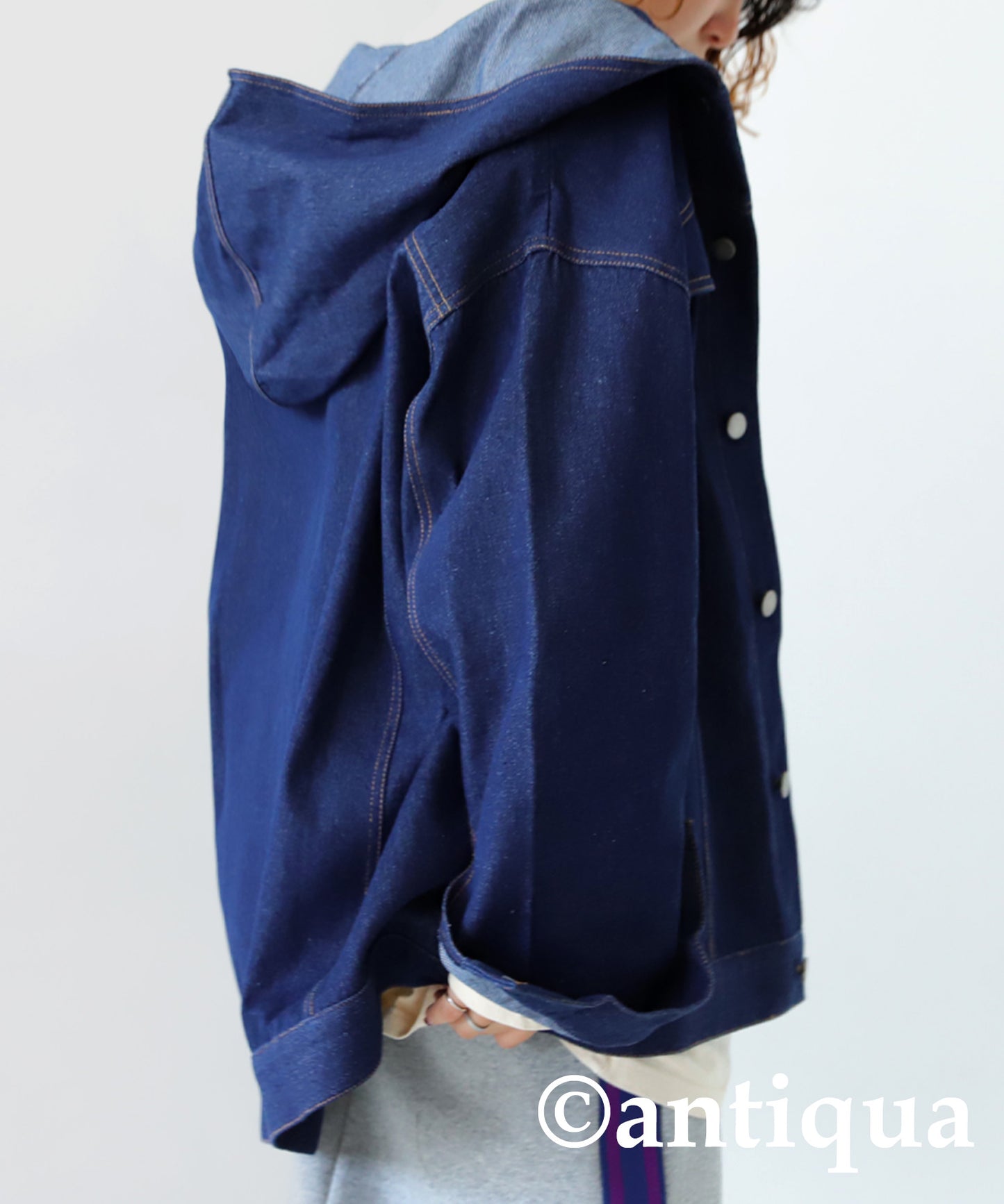 Hood Denim Jacket Ladies